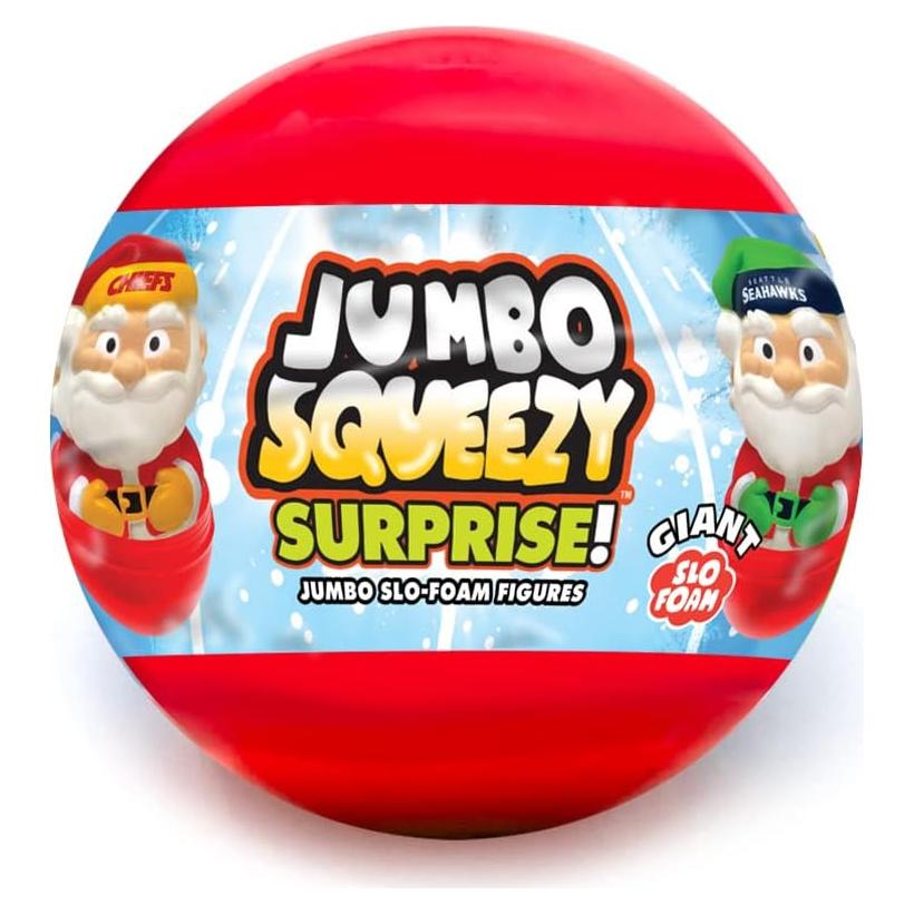 Sorpresa Jumbo Santa Squeezy Party Animal NFL Set de 2