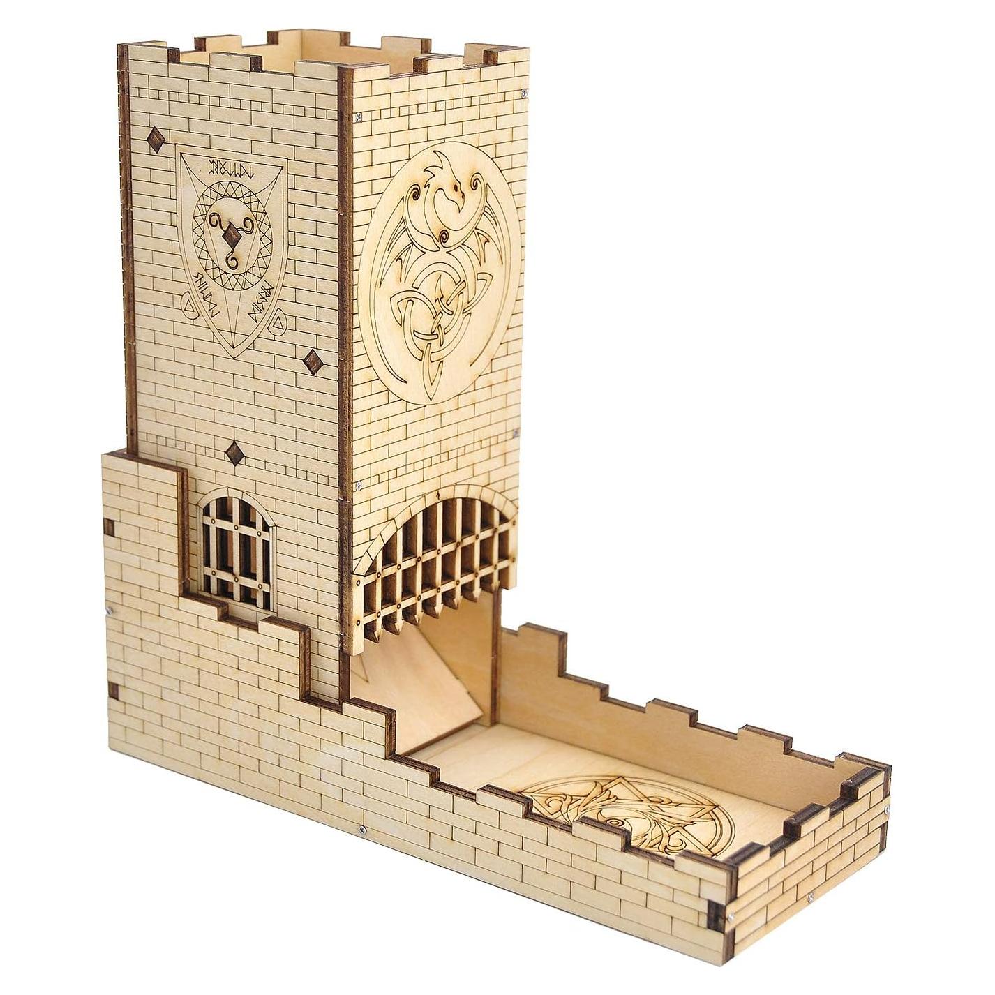 Torre de Dados Castillo CZYY Grabado Dragón 16 cm