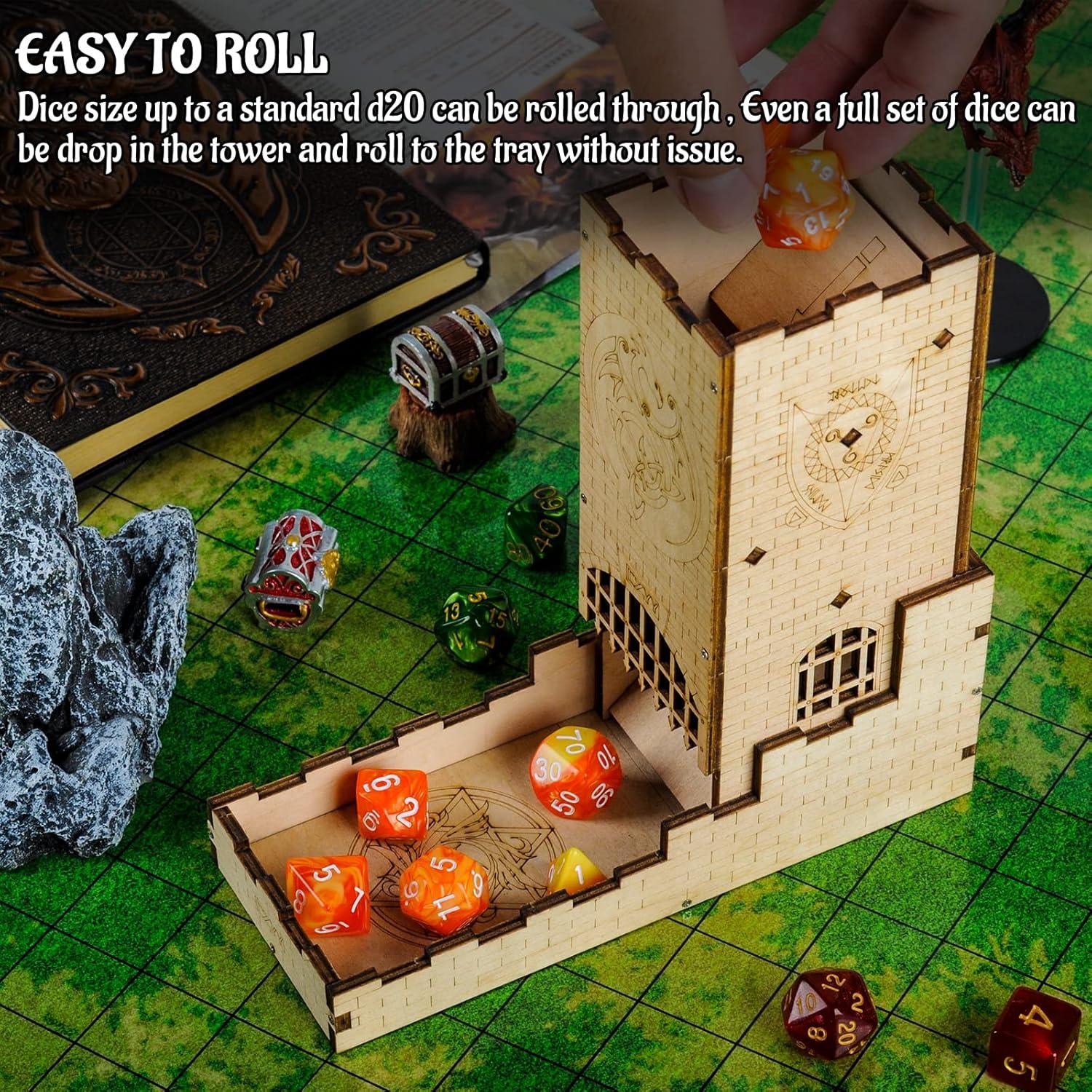 Torre de Dados Castillo CZYY Grabado Dragón 16 cm