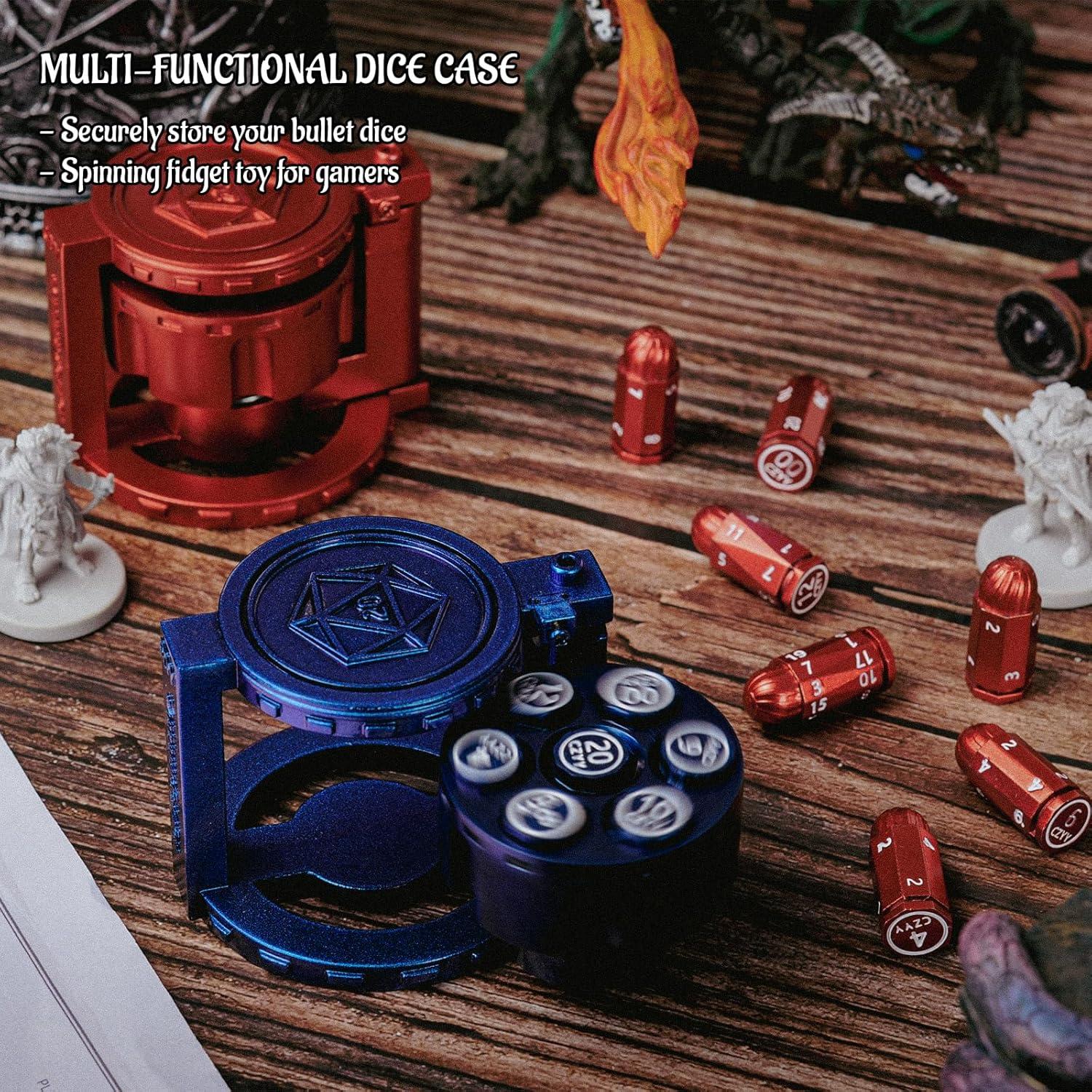 Conjunto de Dados Poliedricos CZYY 7 Piezas Azul