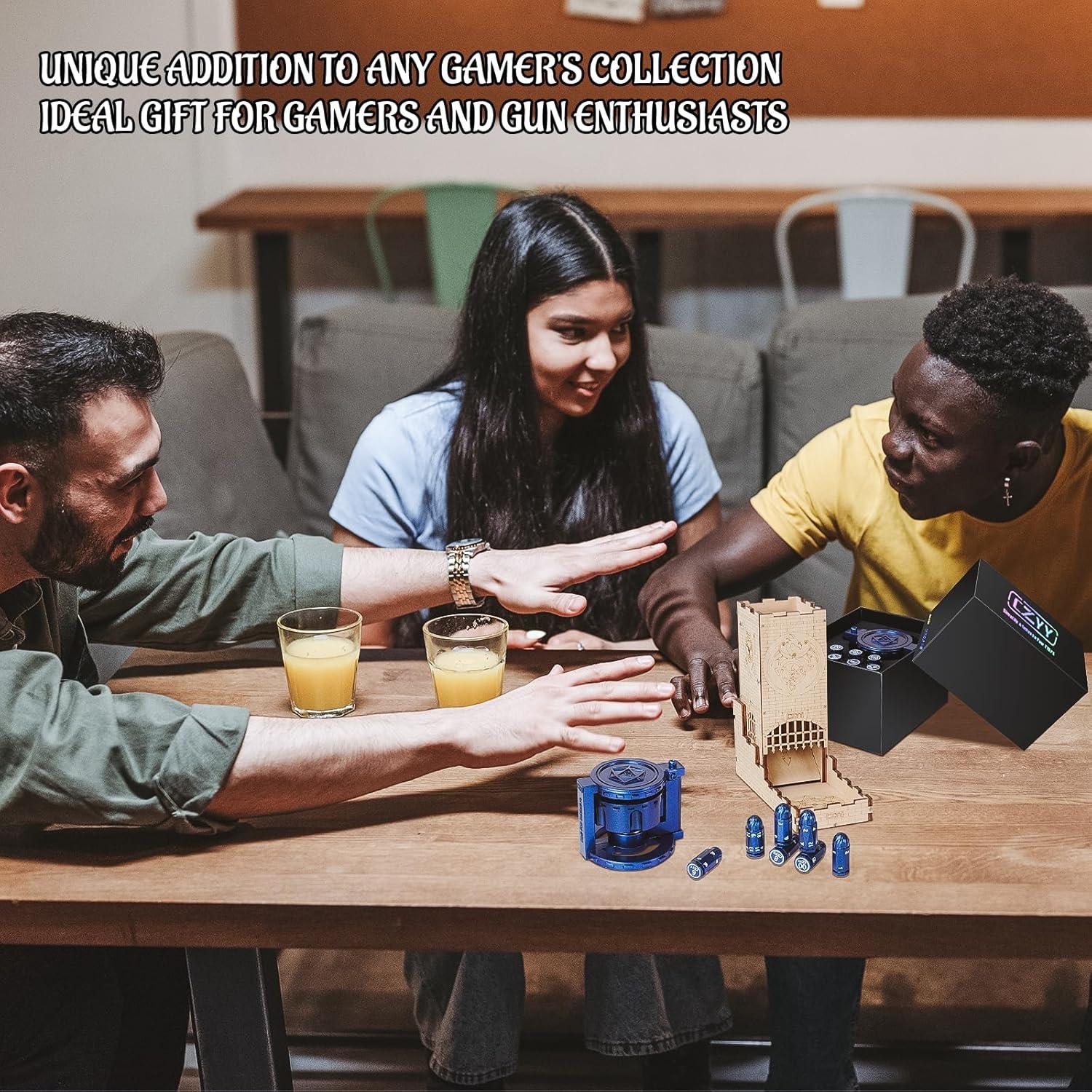 Conjunto de Dados Poliedricos CZYY 7 Piezas Azul