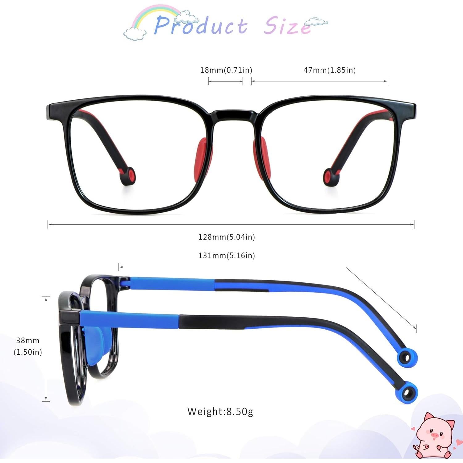 Gafas Anti Luz Azul para Niños 3-12 Años con Cuerda UV400