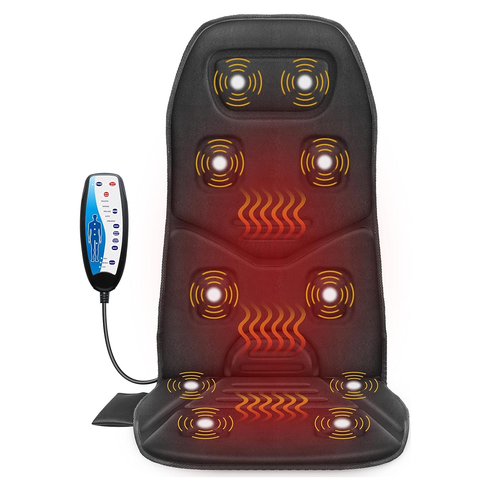 Cojín de Masaje COMFIER CF-2206 con Calor y Vibración