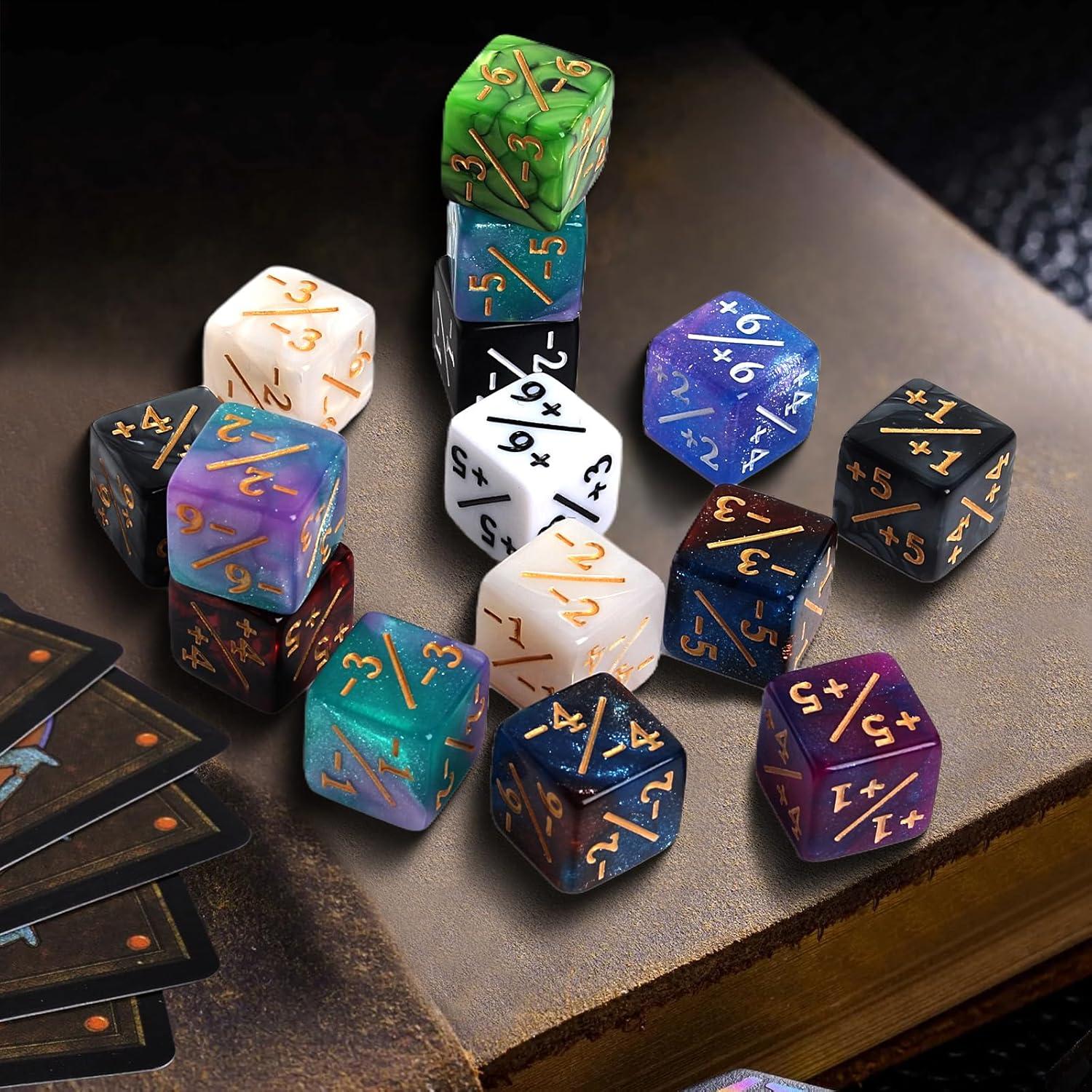 400 Fichas Contador Dados D6 IvyFieldDice 16mm Multicolor