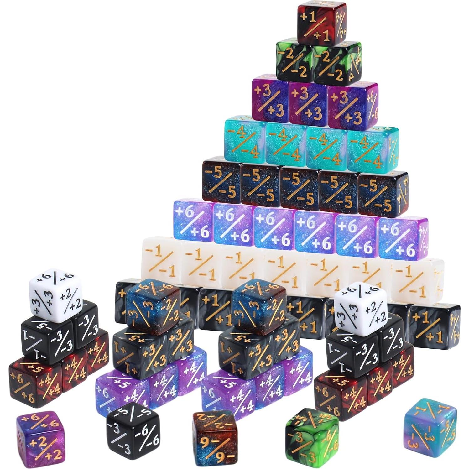 400 Fichas Contador Dados D6 IvyFieldDice 16mm Multicolor