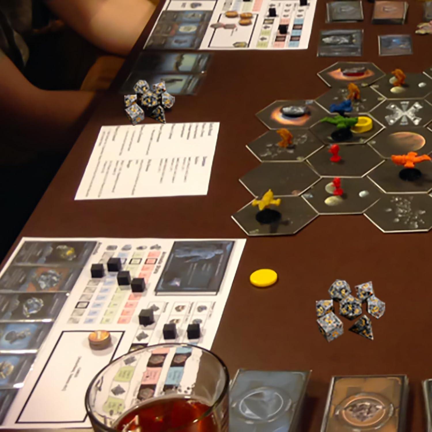 Dados de piedra Yooperlite LUCKY-M 7 piezas para D&D