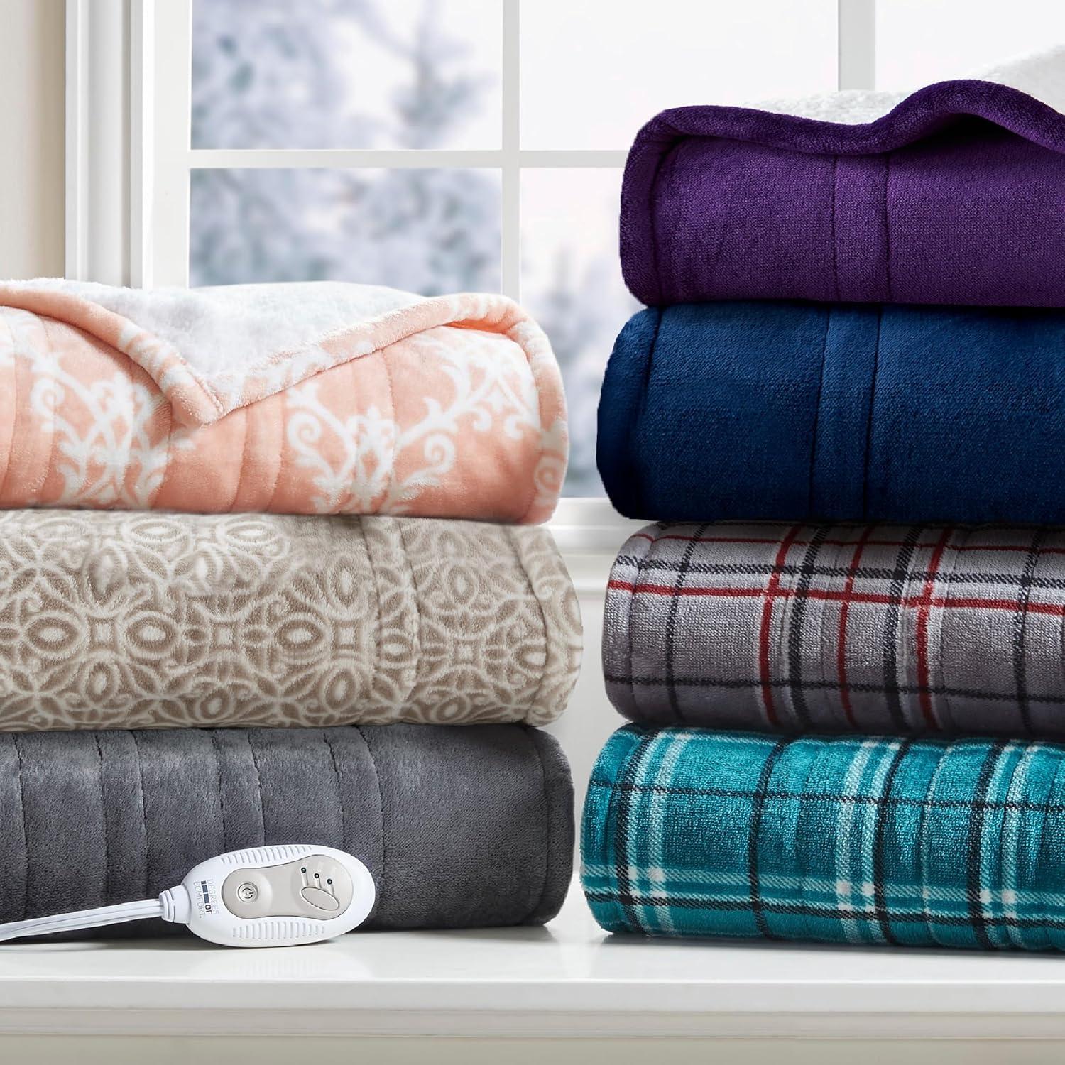 Manta Eléctrica Sherpa 127x163 cm Reversible para Mujeres