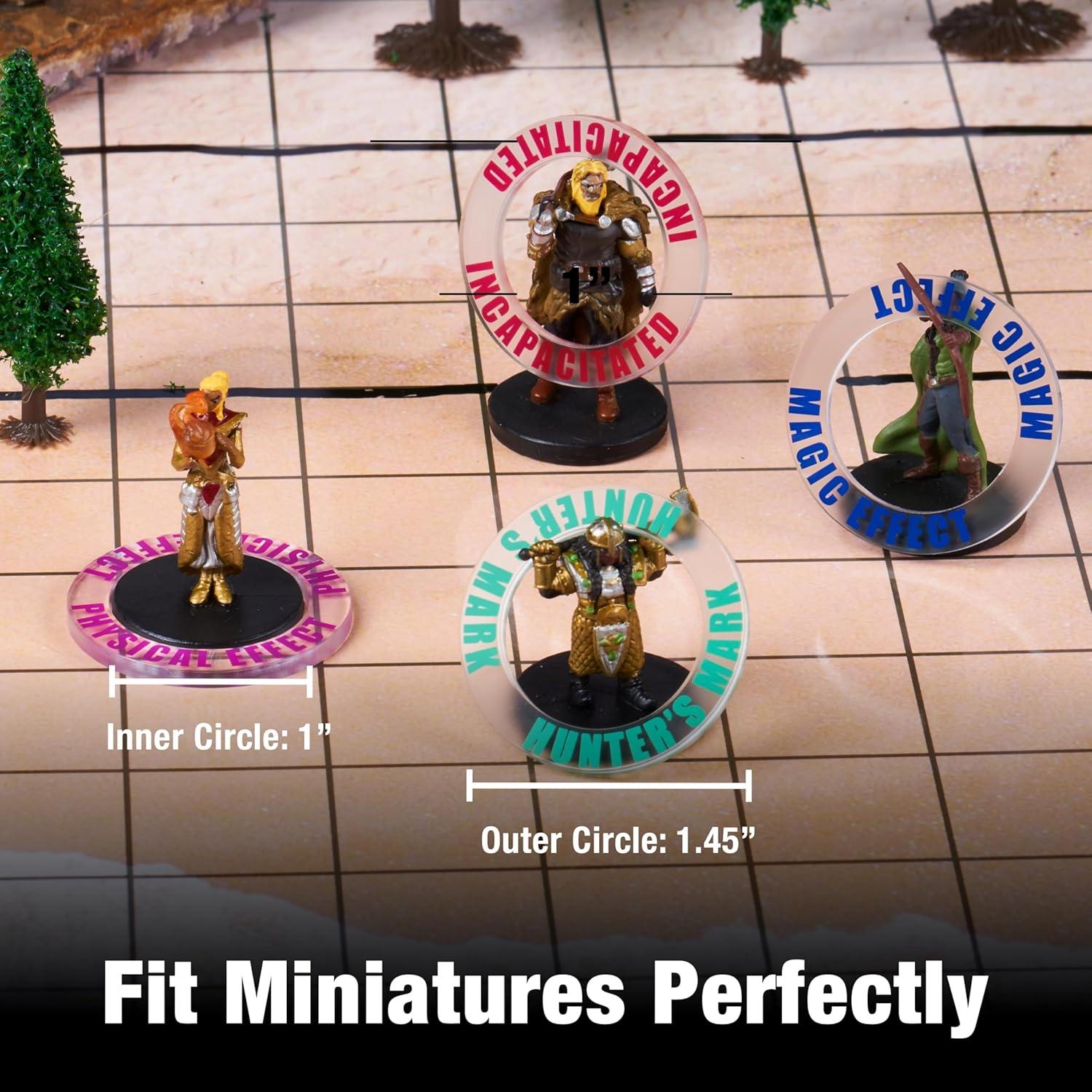 Set de 96 Marcadores de Estado DND Tidyboss para RPG