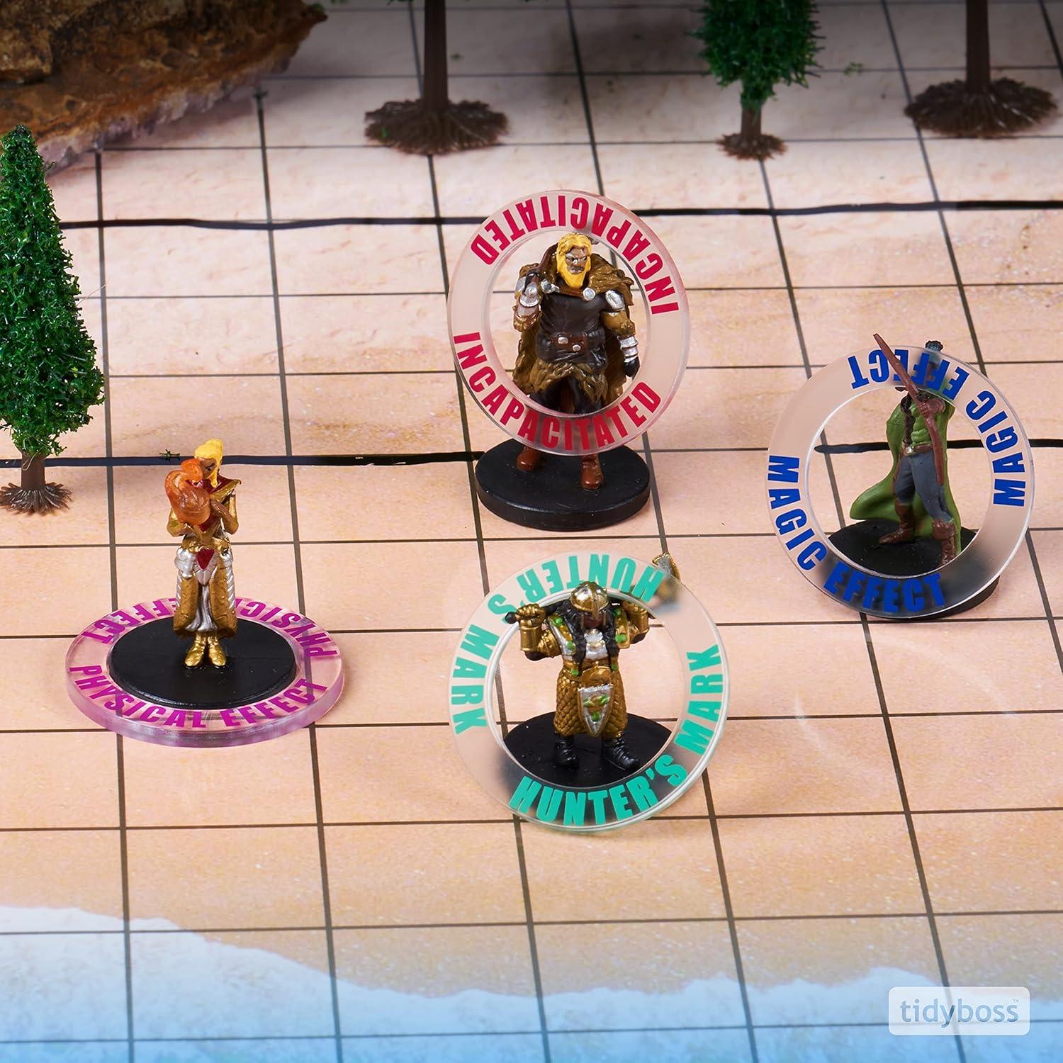 Set de 96 Marcadores de Estado DND Tidyboss para RPG