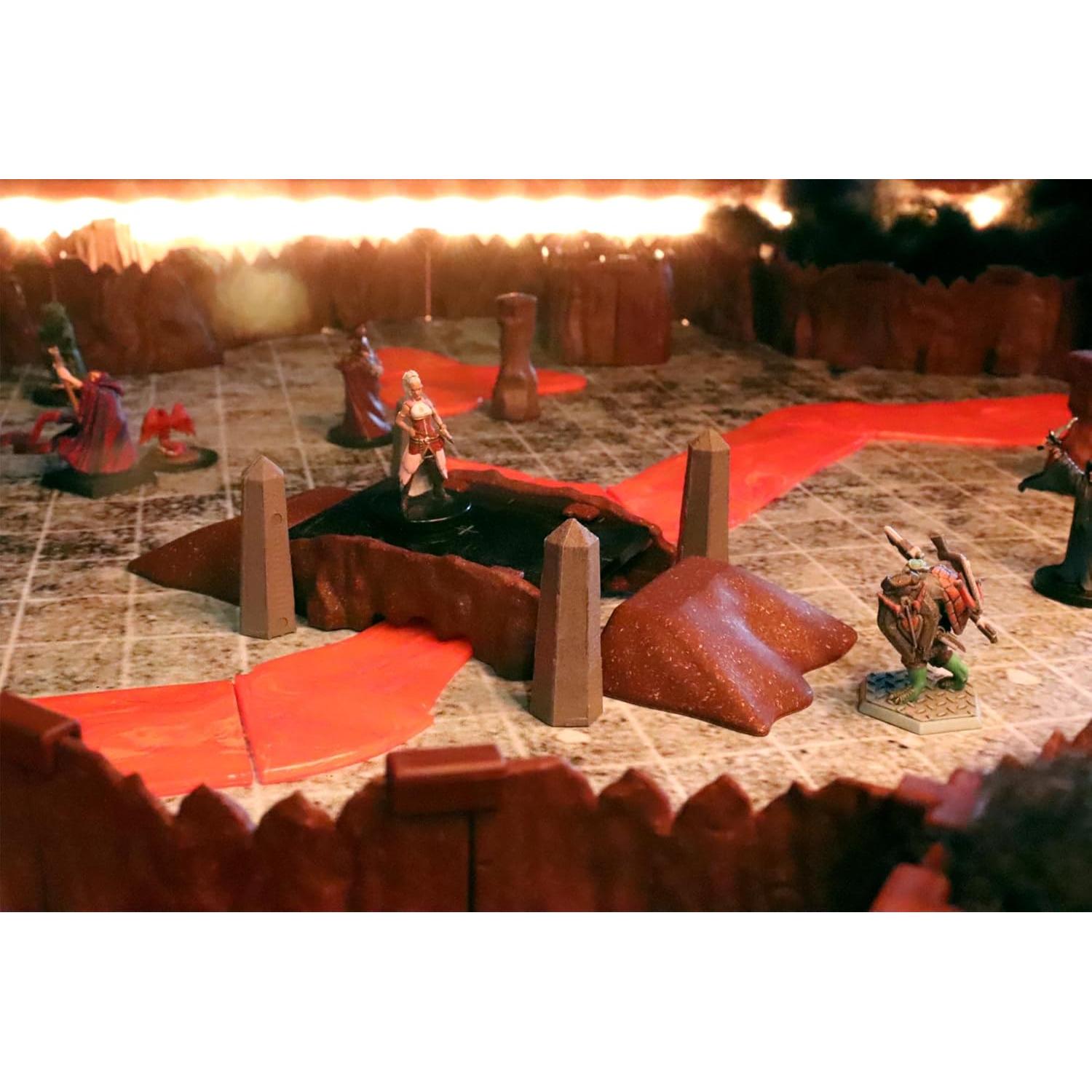 Kit Ríos de Lava DCD 40 Piezas 2,44 m para RPG