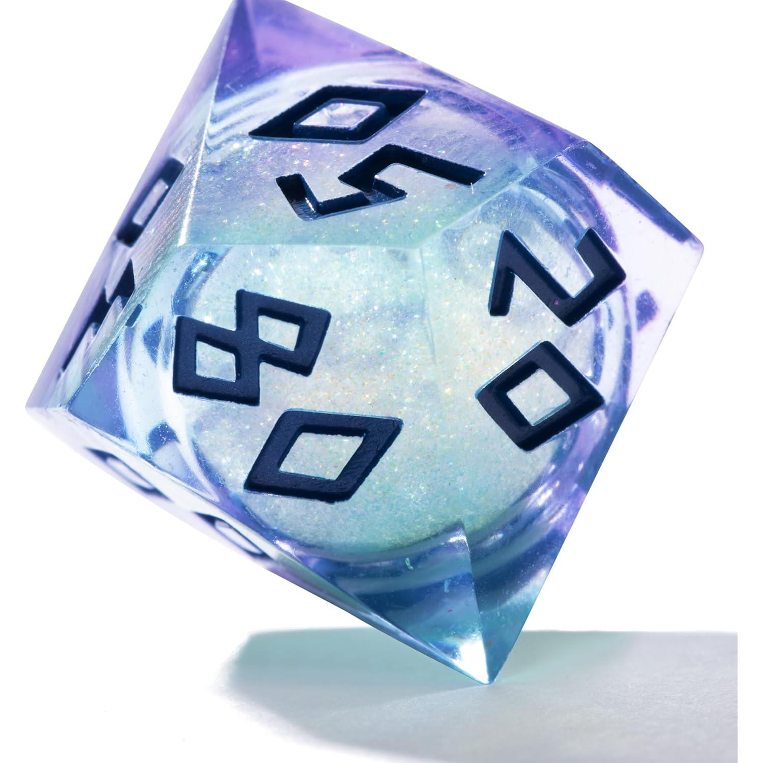 Juego de Dados de Núcleo Líquido HEIMDALLR Aurora - 7 Piezas LED