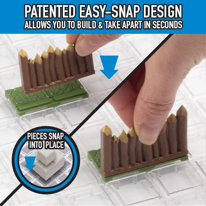 Conjunto de Base Palisade Monster 195 Piezas Modular 3D