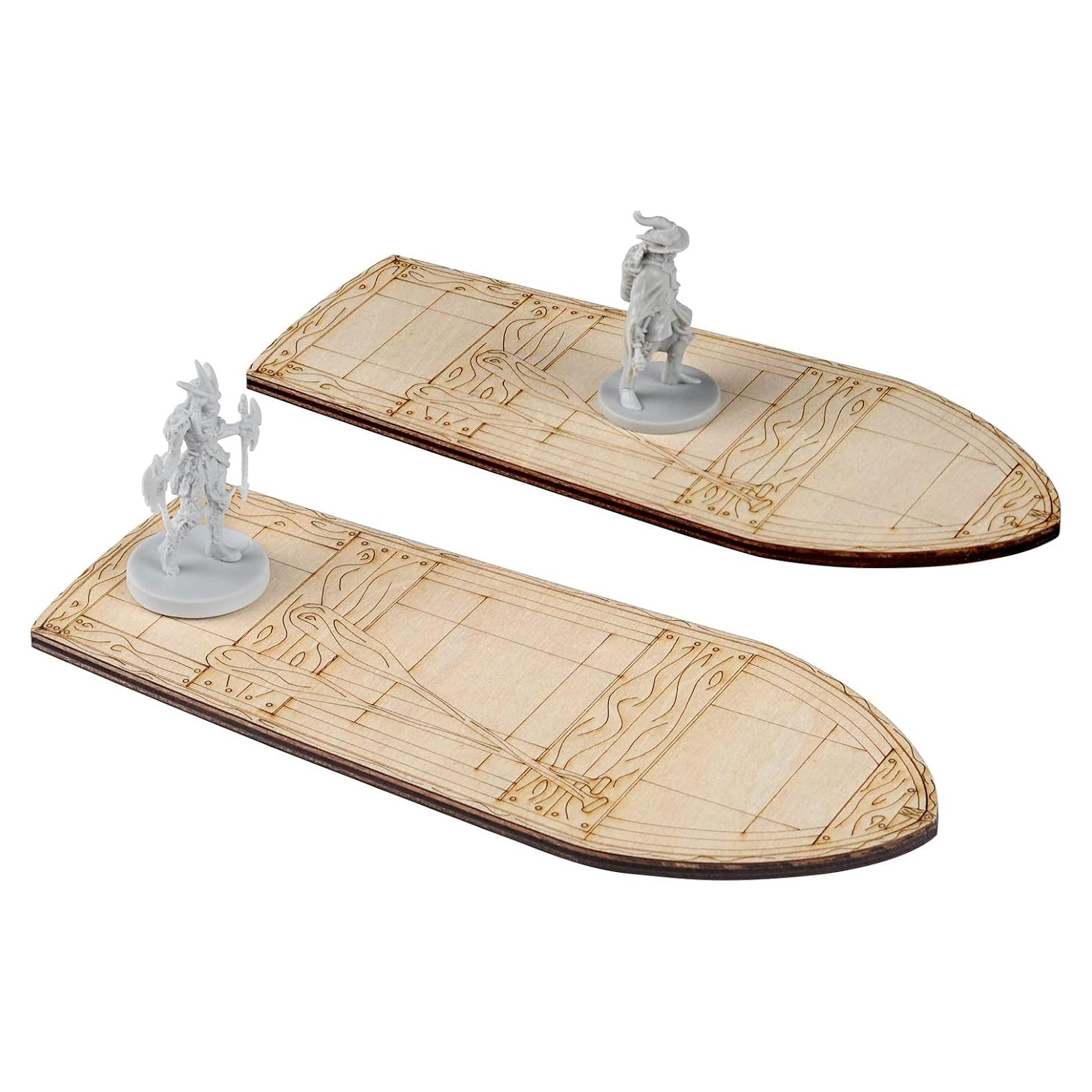 Bote de Remo de Madera CZYY para RPG 17.78x6.86 cm