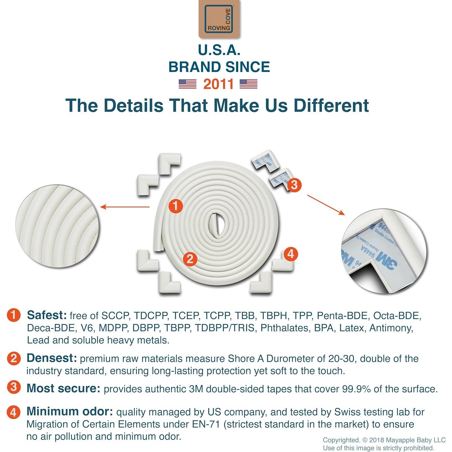 Protector de Esquinas y Bordes Roving Cove 5.5m Blanco Ostra