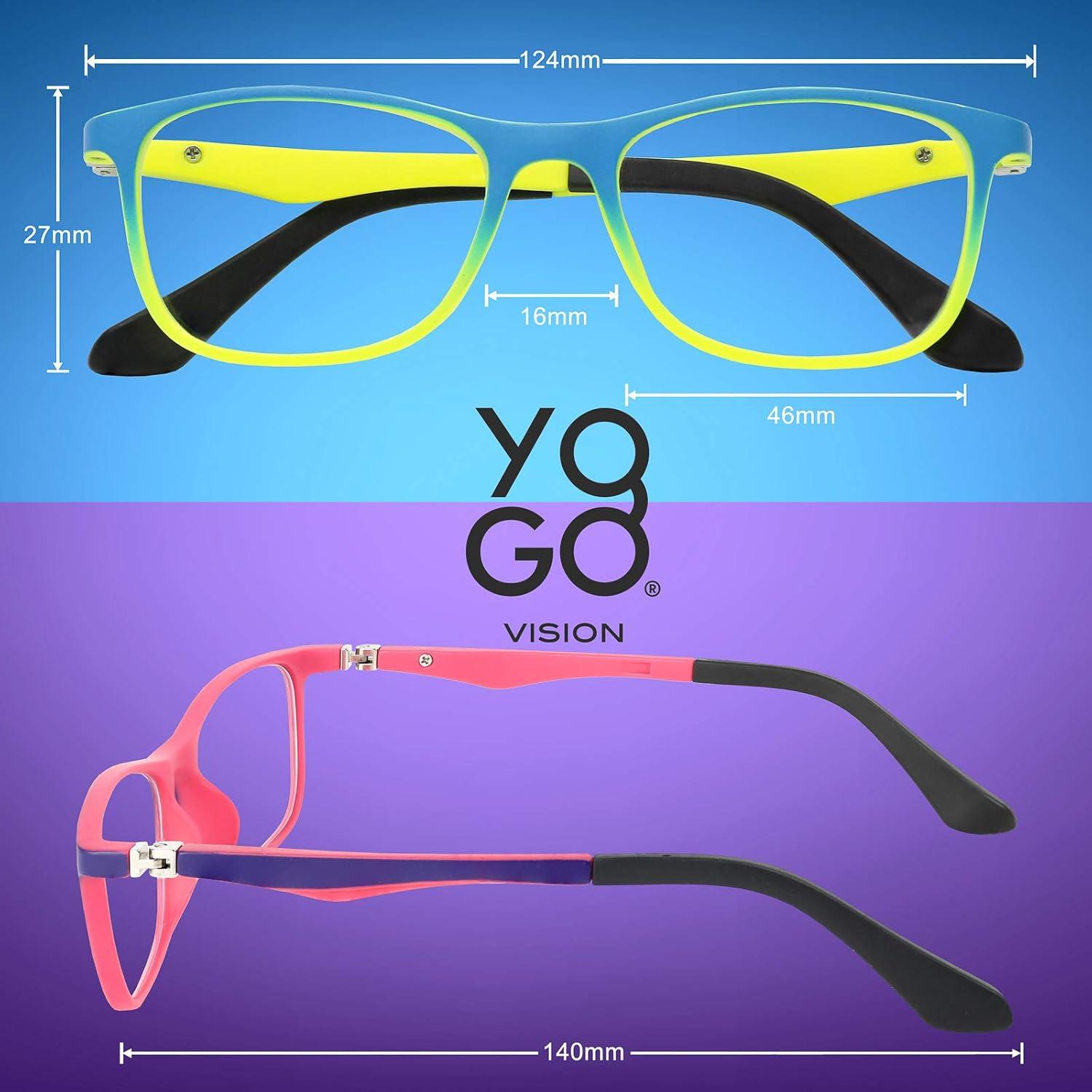 Gafas bloqueadoras de luz azul Yogo Vision Kids - Montura cuadrada