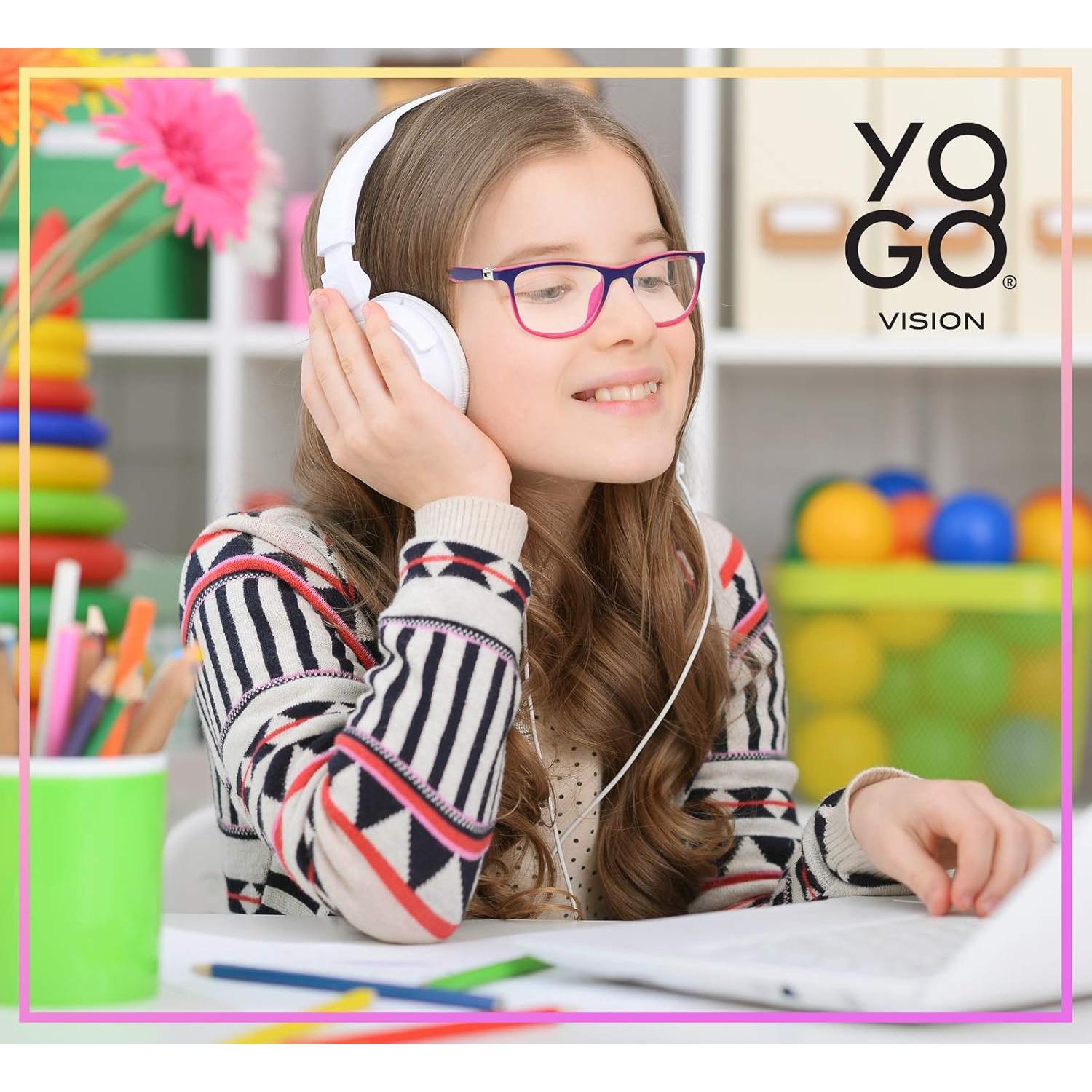 Gafas bloqueadoras de luz azul Yogo Vision Kids - Montura cuadrada