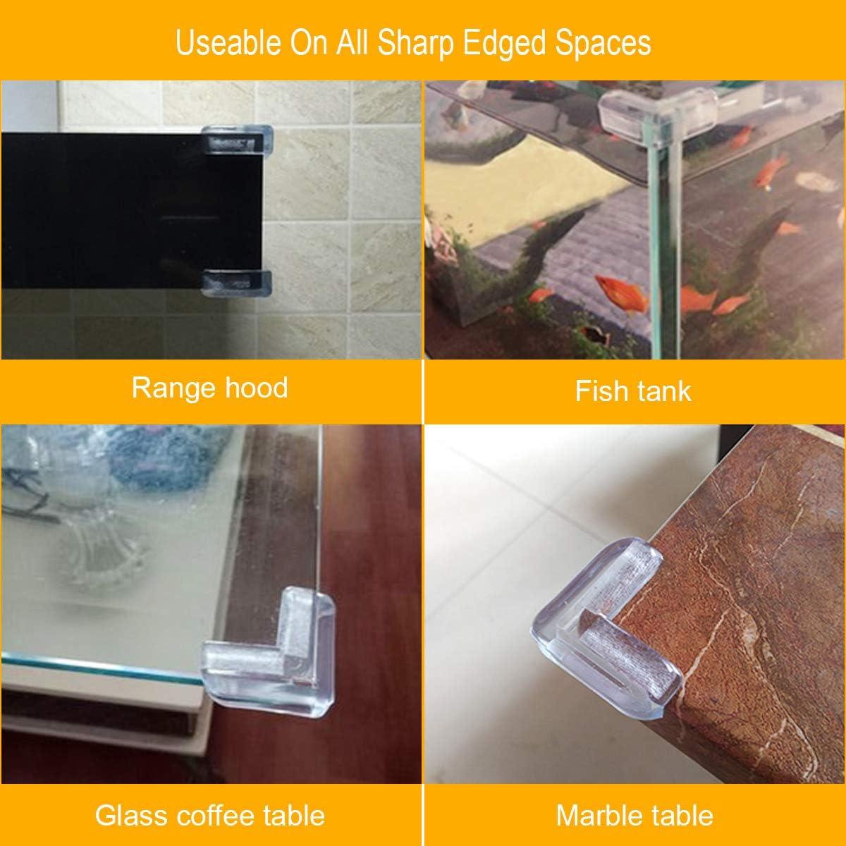 Protectores de Esquinas Transparentes LOMILY - Paquete de 12