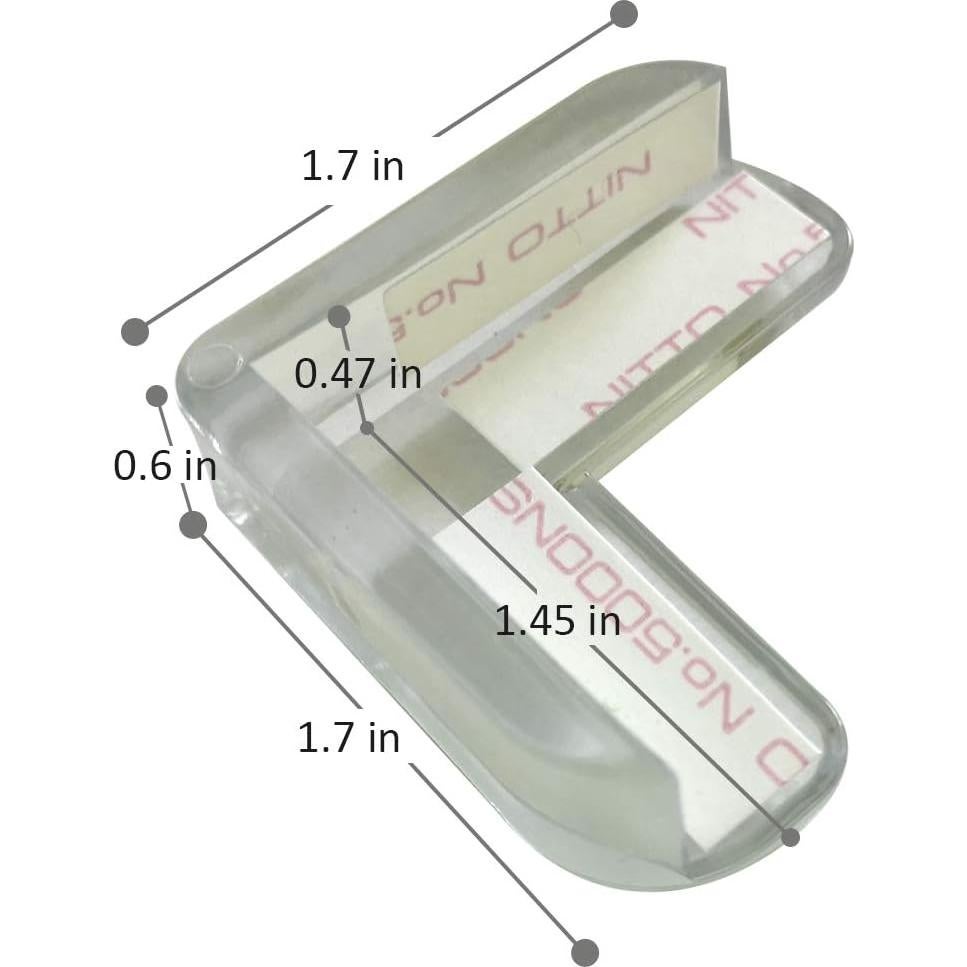 Protectores de Esquinas Transparentes LOMILY - Paquete de 12