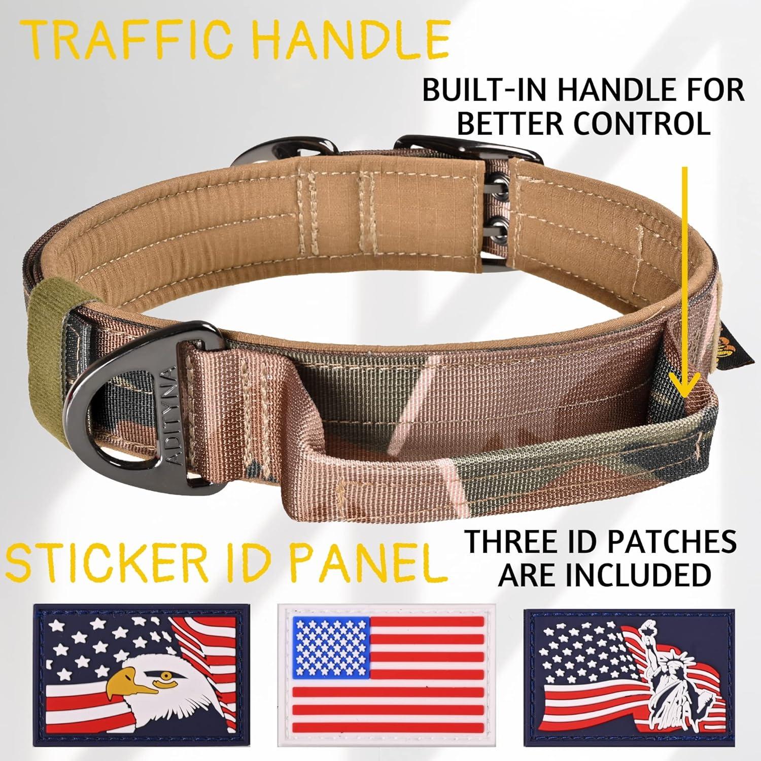 Collar para Perros Medianos ADITYNA Camuflaje Ajustable