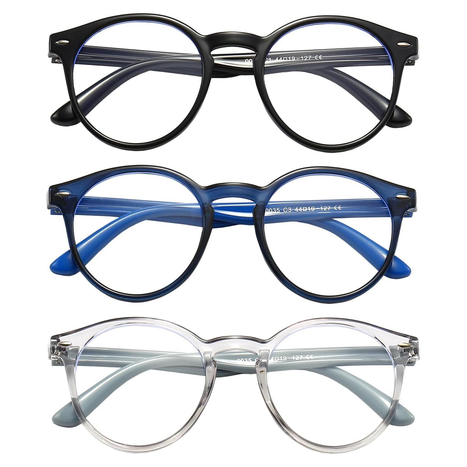 Gafas bloqueadoras de luz azul para niños SANHOOPOLO - 3 paquetes