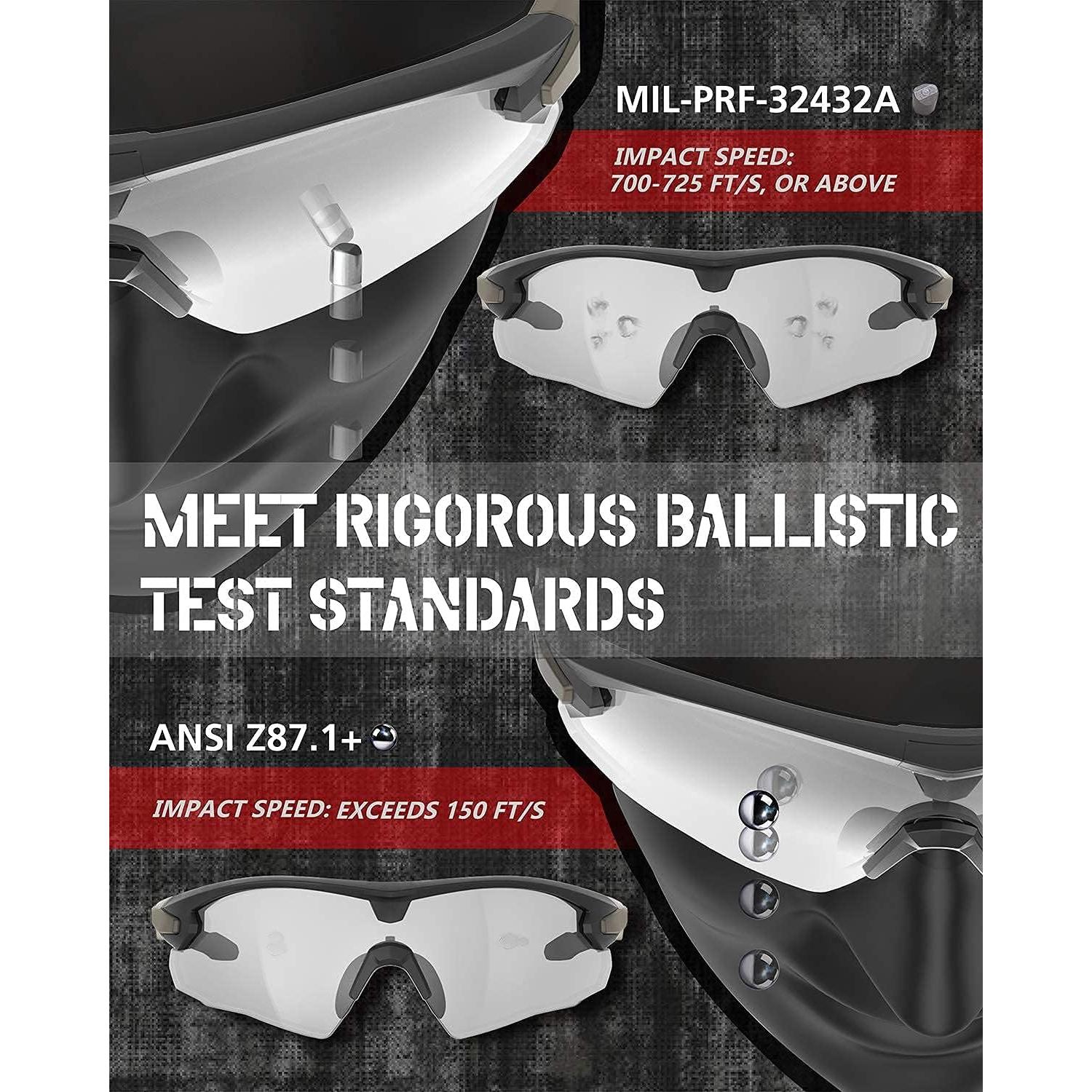 Gafas de Tiro Tácticas HTS HUNTERSKY ANSI Z87+ UV400