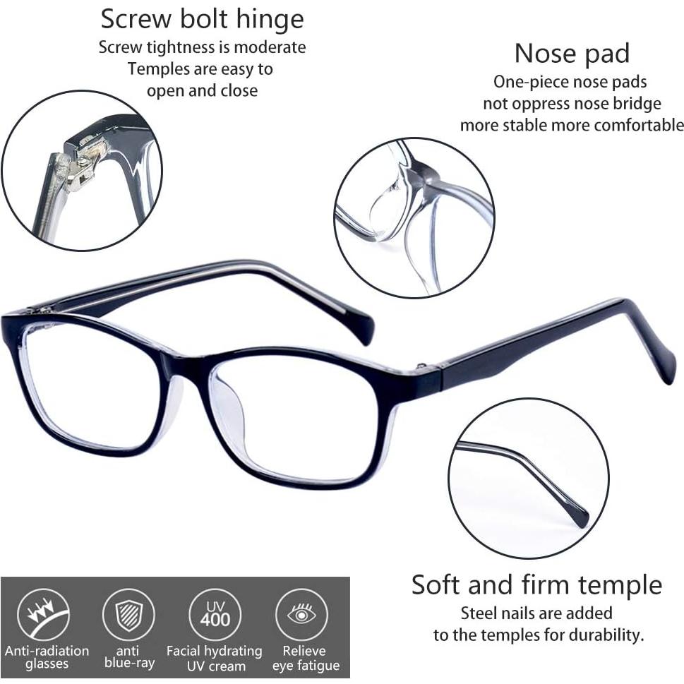 Gafas de Protección UV Outray para Niños y Niñas - Negro 47mm