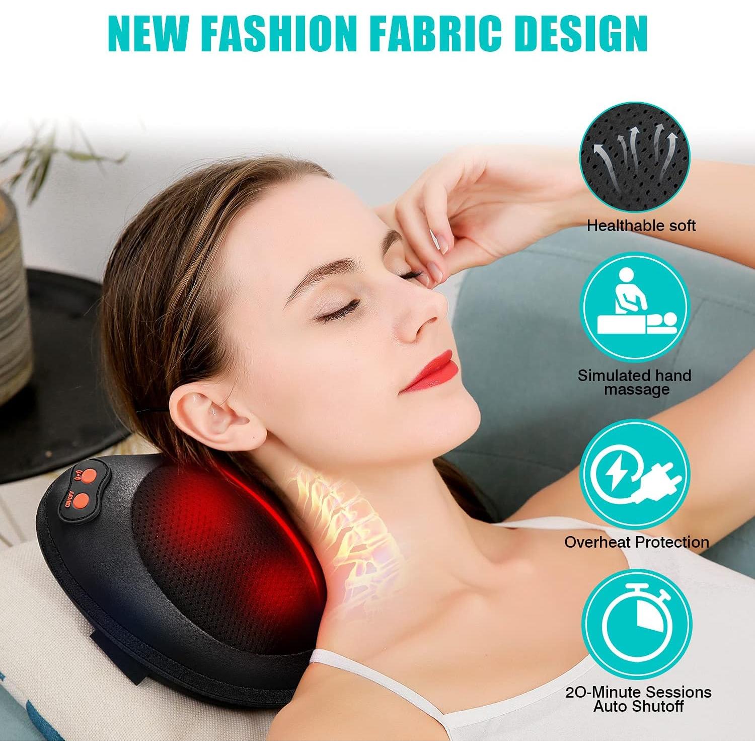 Masajeador de Espalda iKristin Shiatsu con Calor 3D