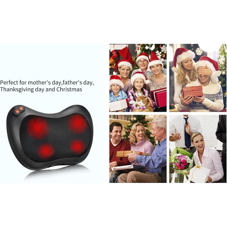 Masajeador de Espalda iKristin Shiatsu con Calor 3D