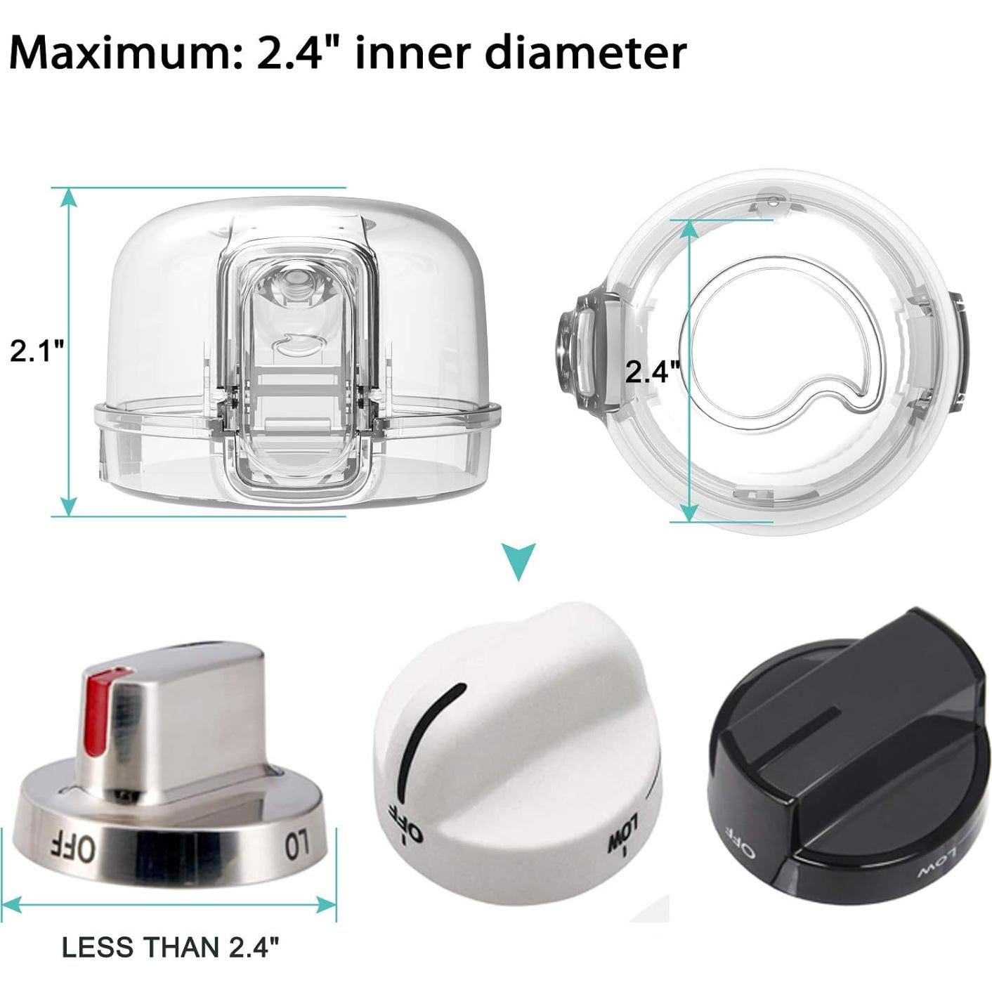 Cubiertas de Perillas de Estufa Seguridad Infantil A13 - 5 Pzas