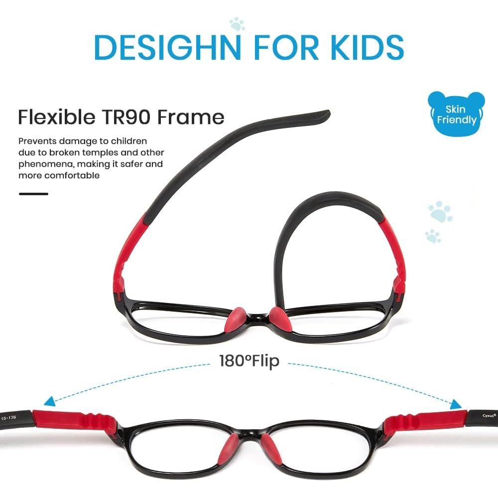 Gafas de Bloqueo de Luz Azul Cyxus para Niños 6-15 Años