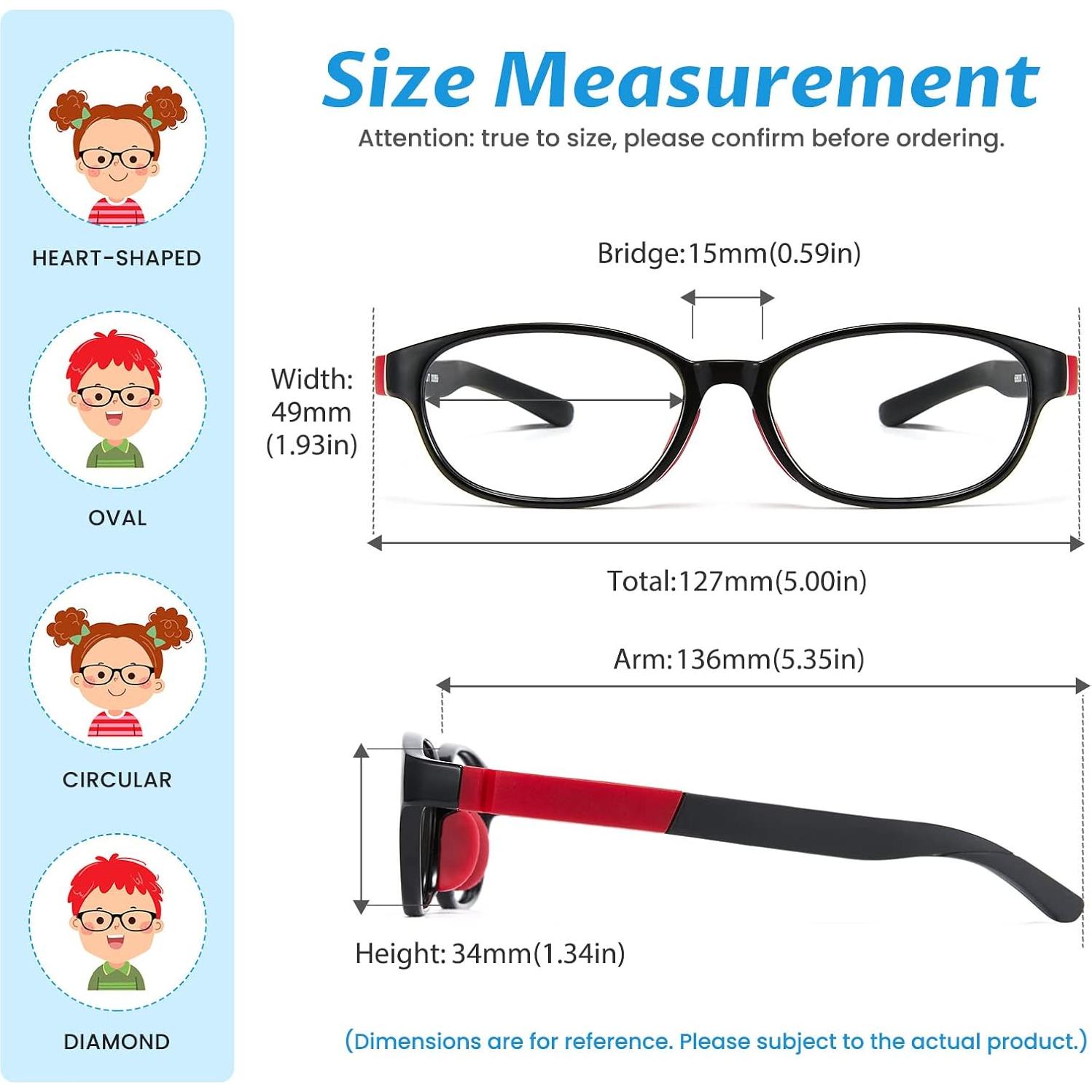 Gafas de Bloqueo de Luz Azul Cyxus para Niños 6-15 Años