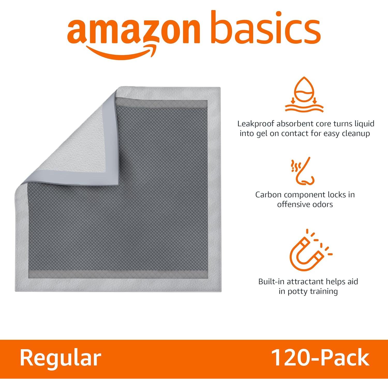 Almohadillas Entrenamiento Cachorros Amazon Basics 120 Pzas