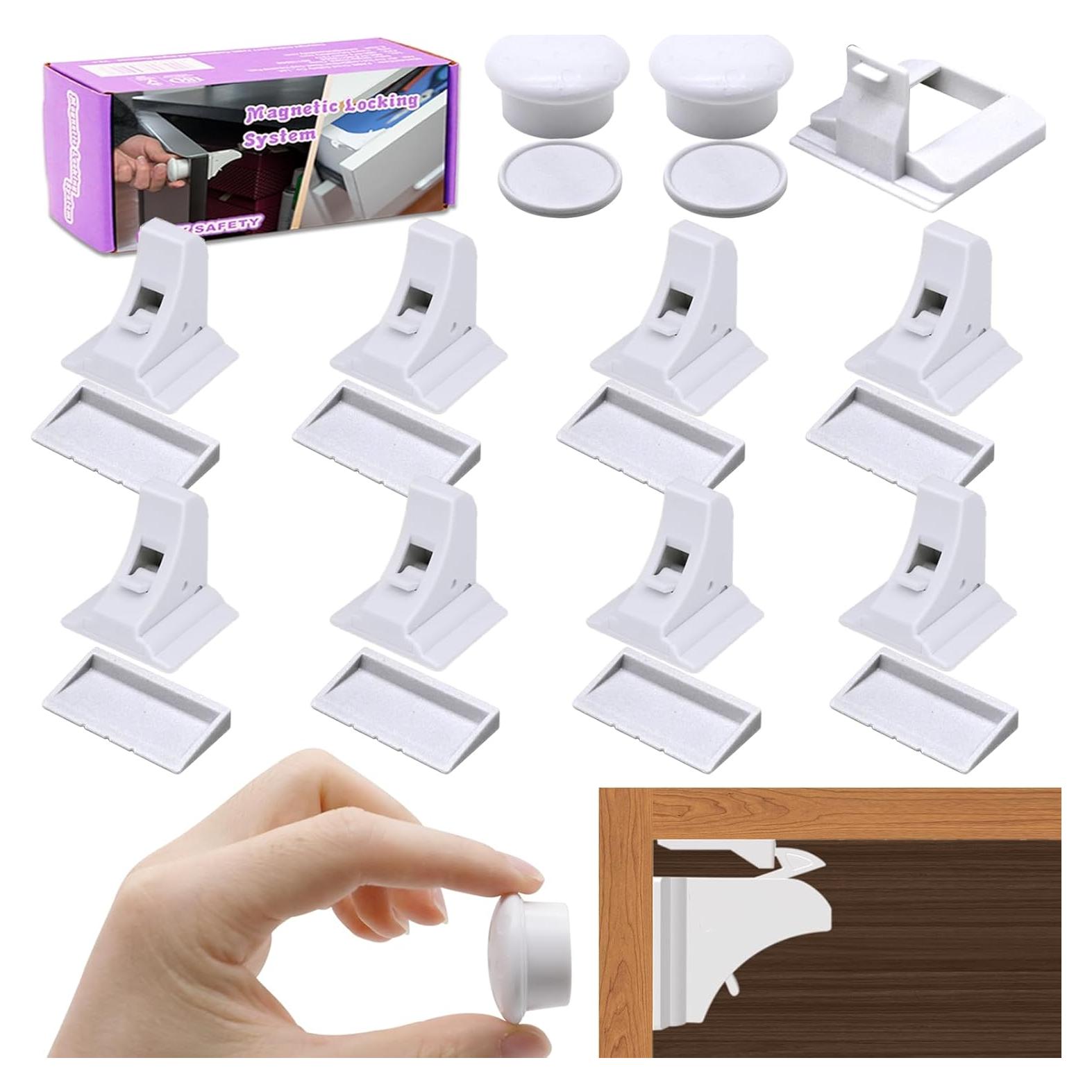 Cerraduras Magnéticas para Gabinetes Seguridad 8 Pzas