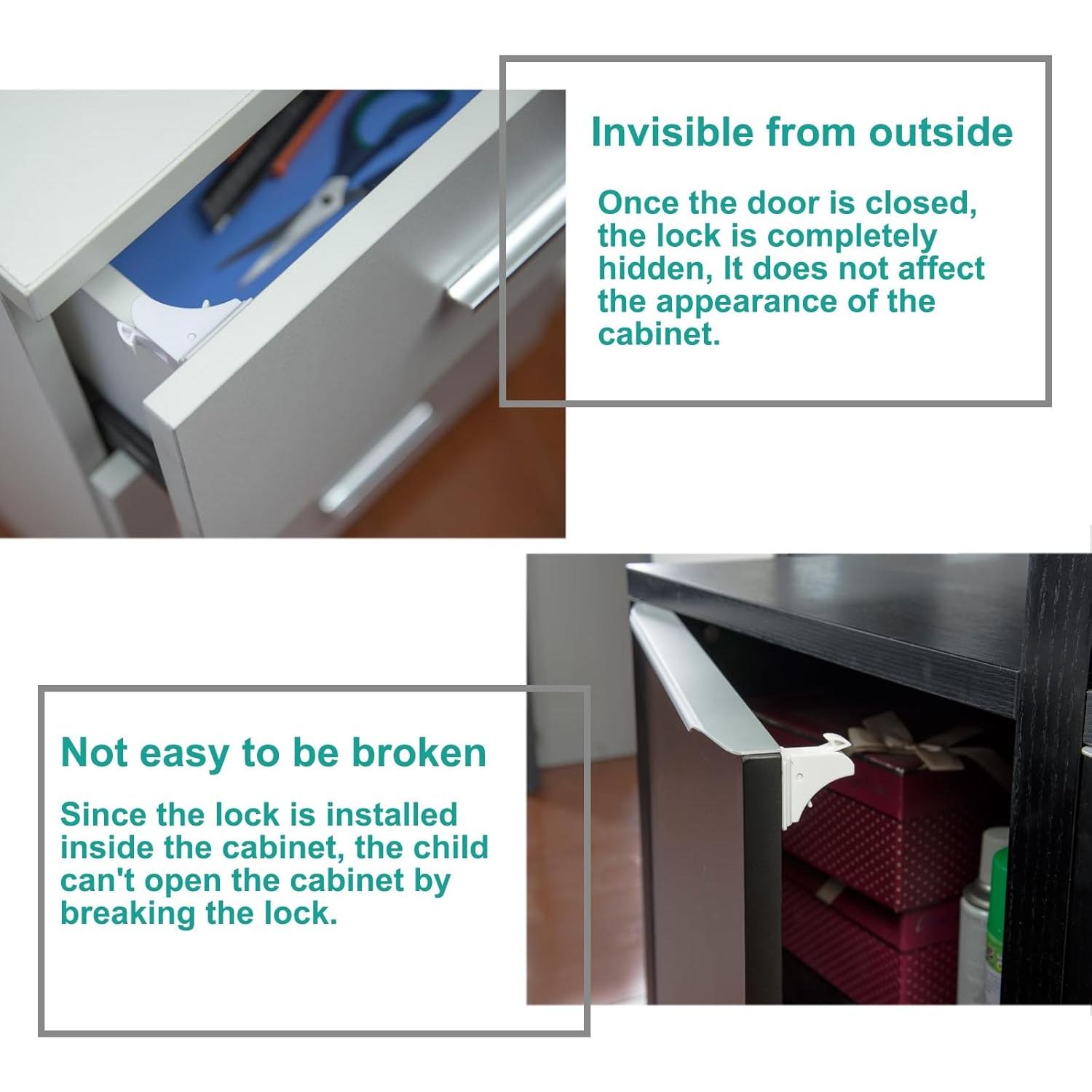 Cerraduras Magnéticas para Gabinetes Seguridad 8 Pzas