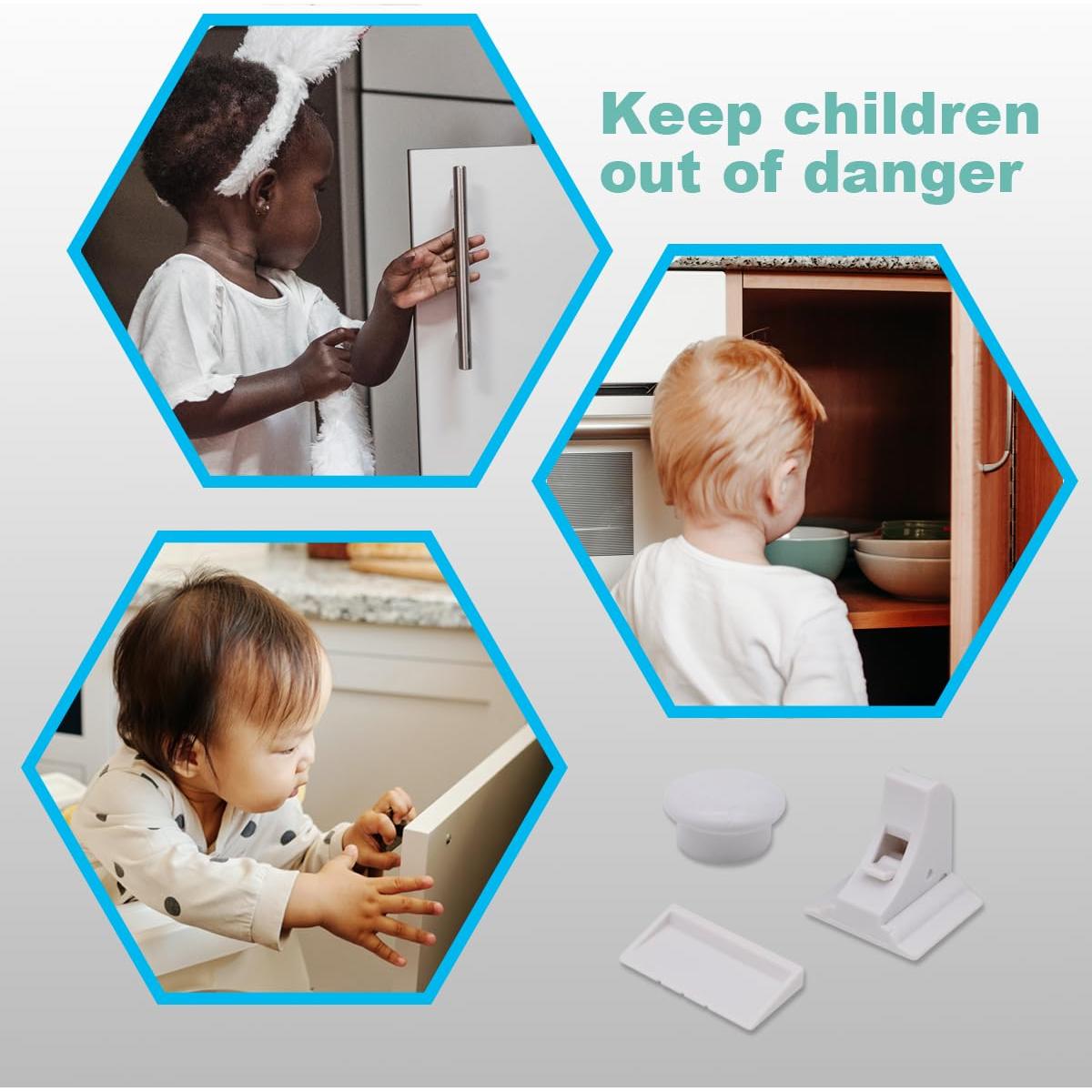 Cerraduras Magnéticas para Gabinetes Seguridad 8 Pzas