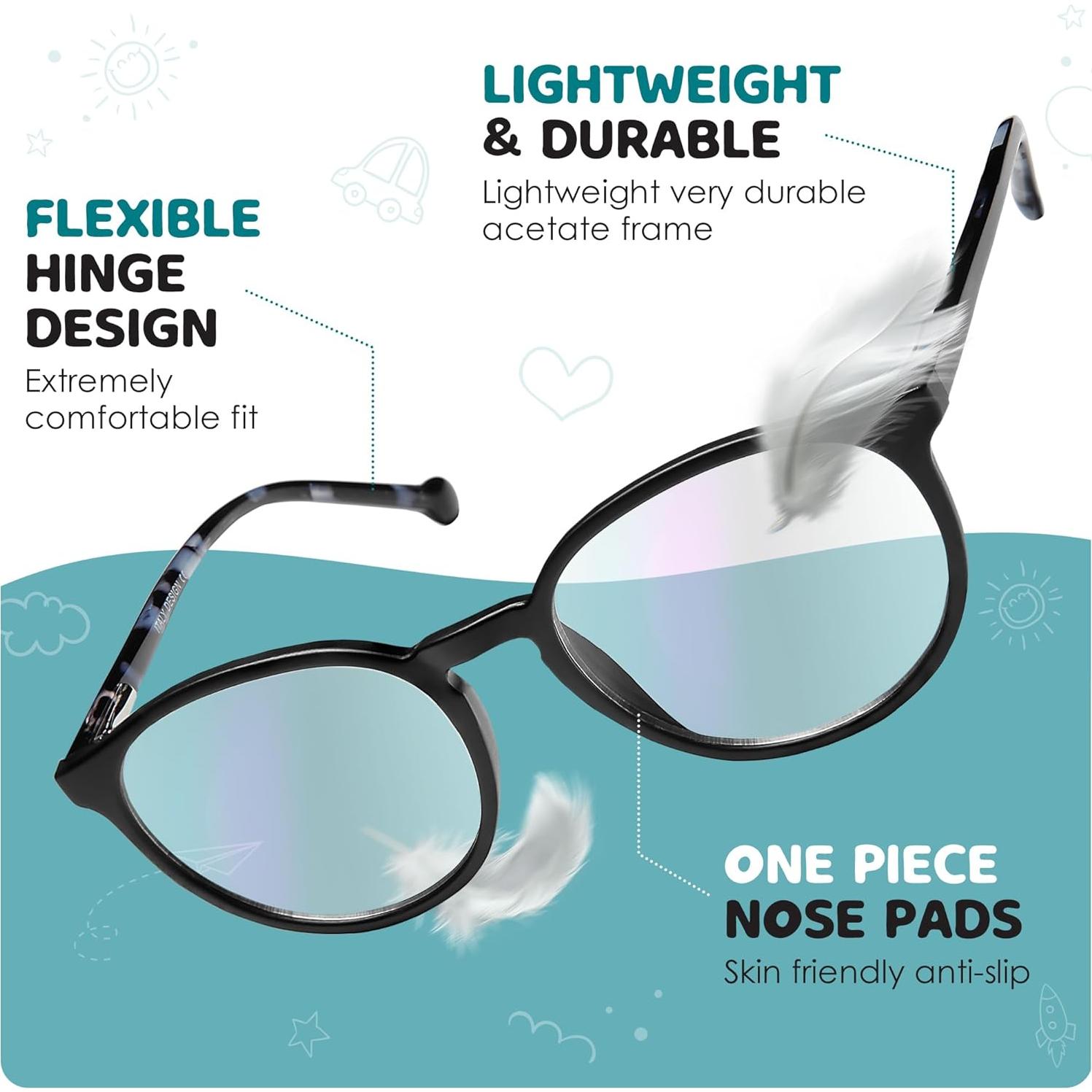 Gafas de luz azul Prospek para niños, lentes claros K317