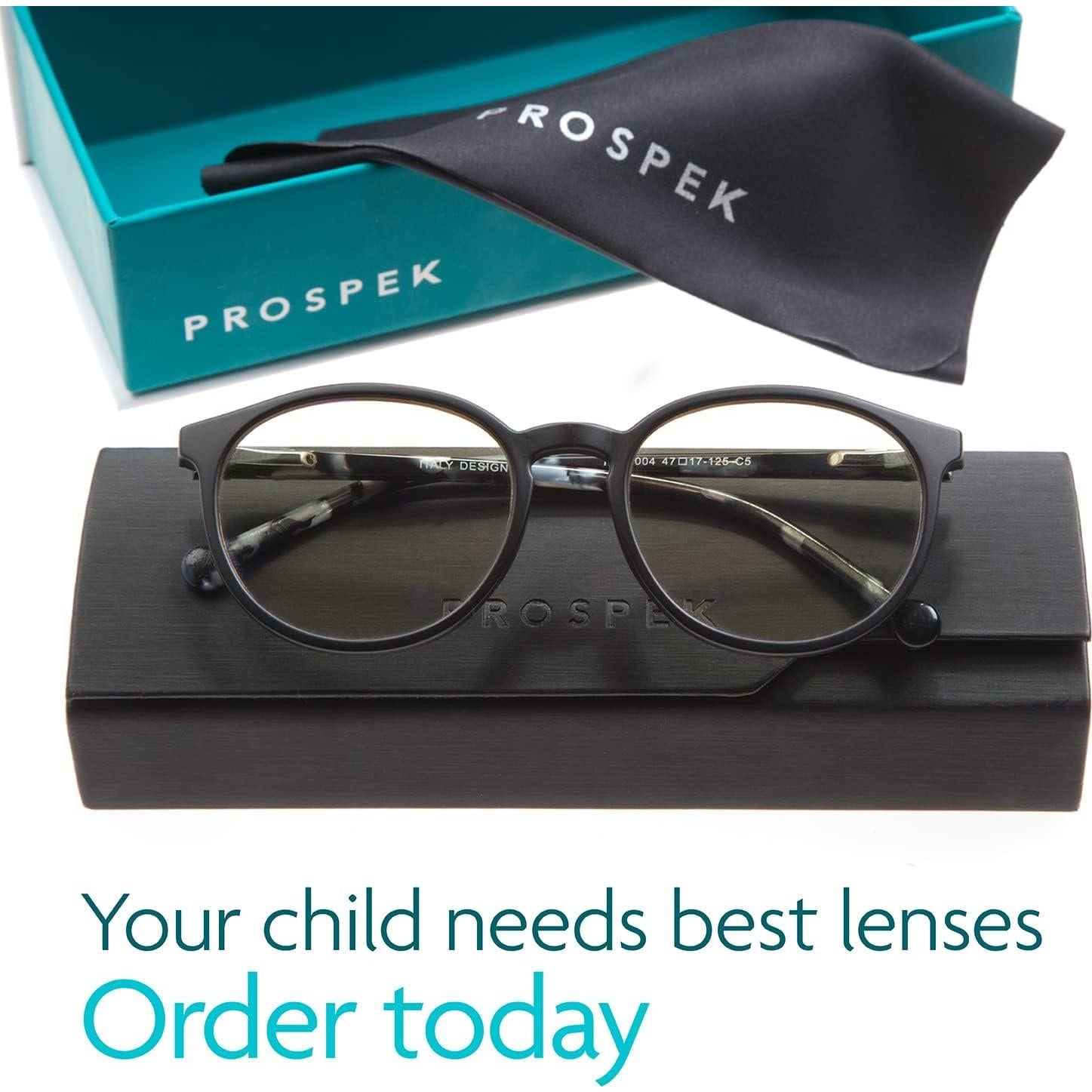 Gafas de luz azul Prospek para niños, lentes claros K317