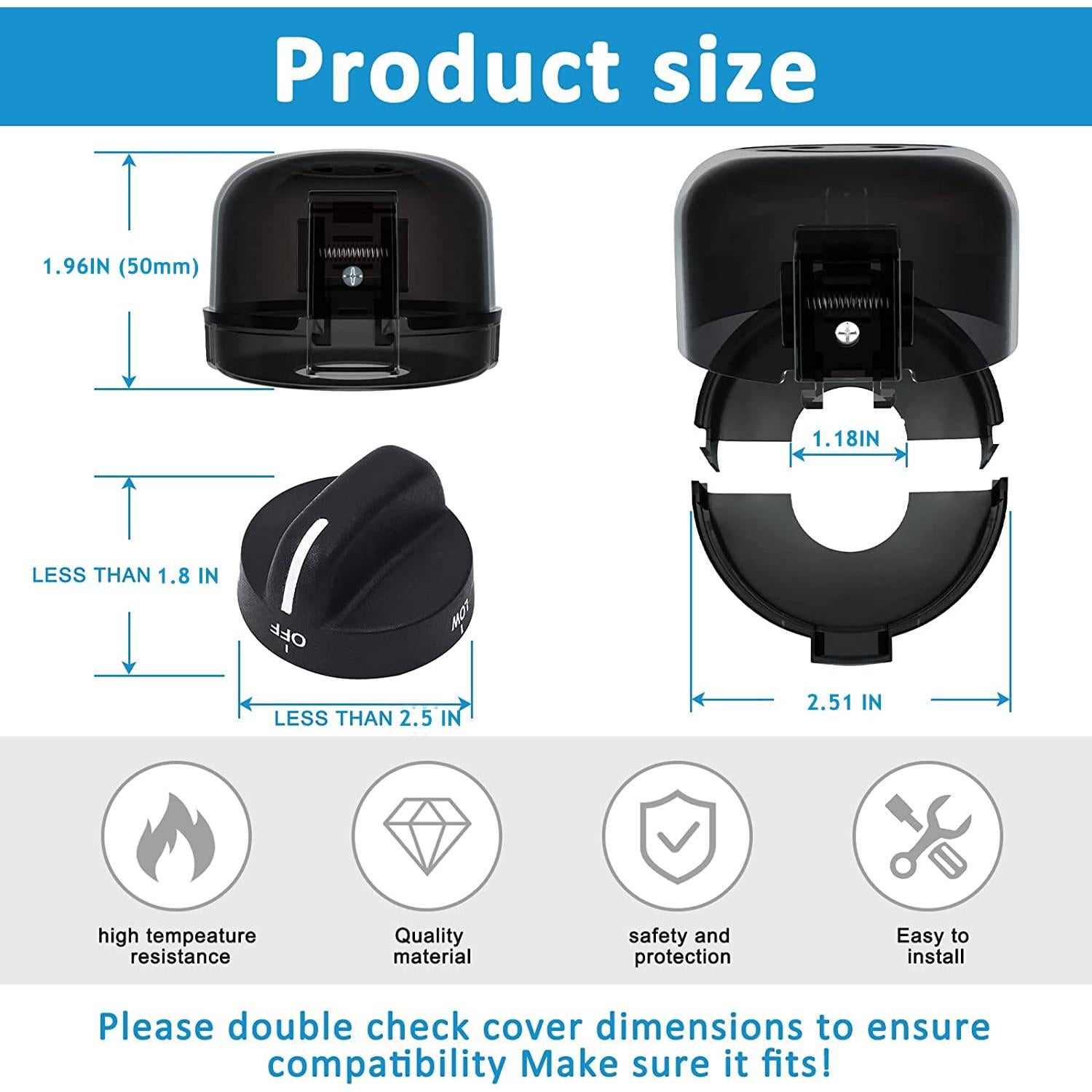 Cubiertas de Perillas de Estufa Babepai - Seguridad Infantil