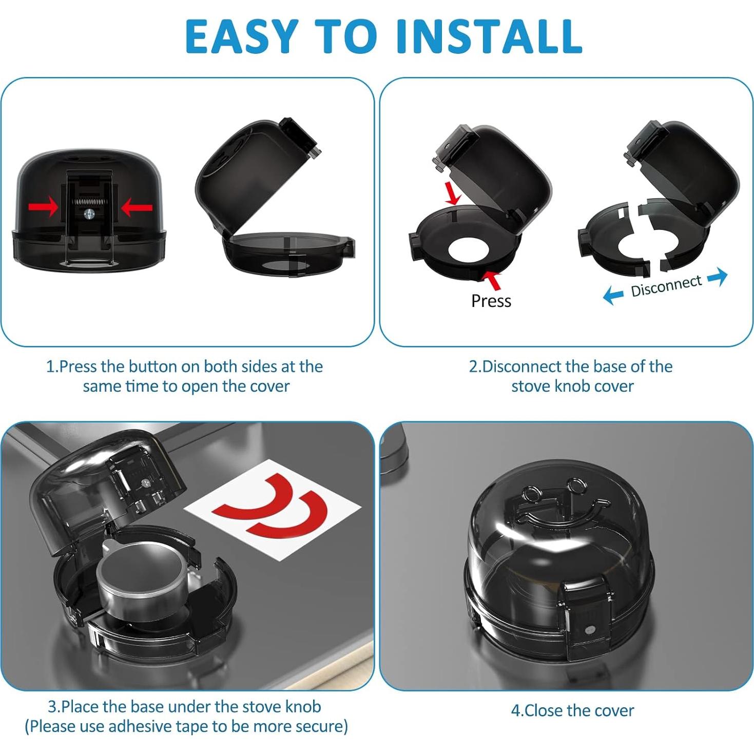 Cubiertas de Perillas de Estufa Babepai - Seguridad Infantil