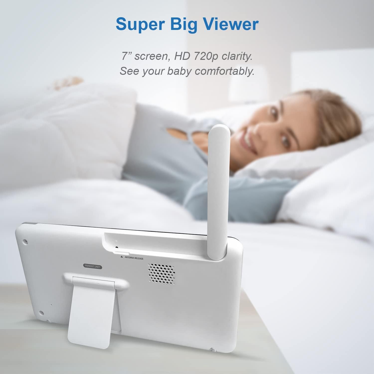 Monitor de Bebé VTech RM7764-2HD WiFi 2 Cámaras 7" HD