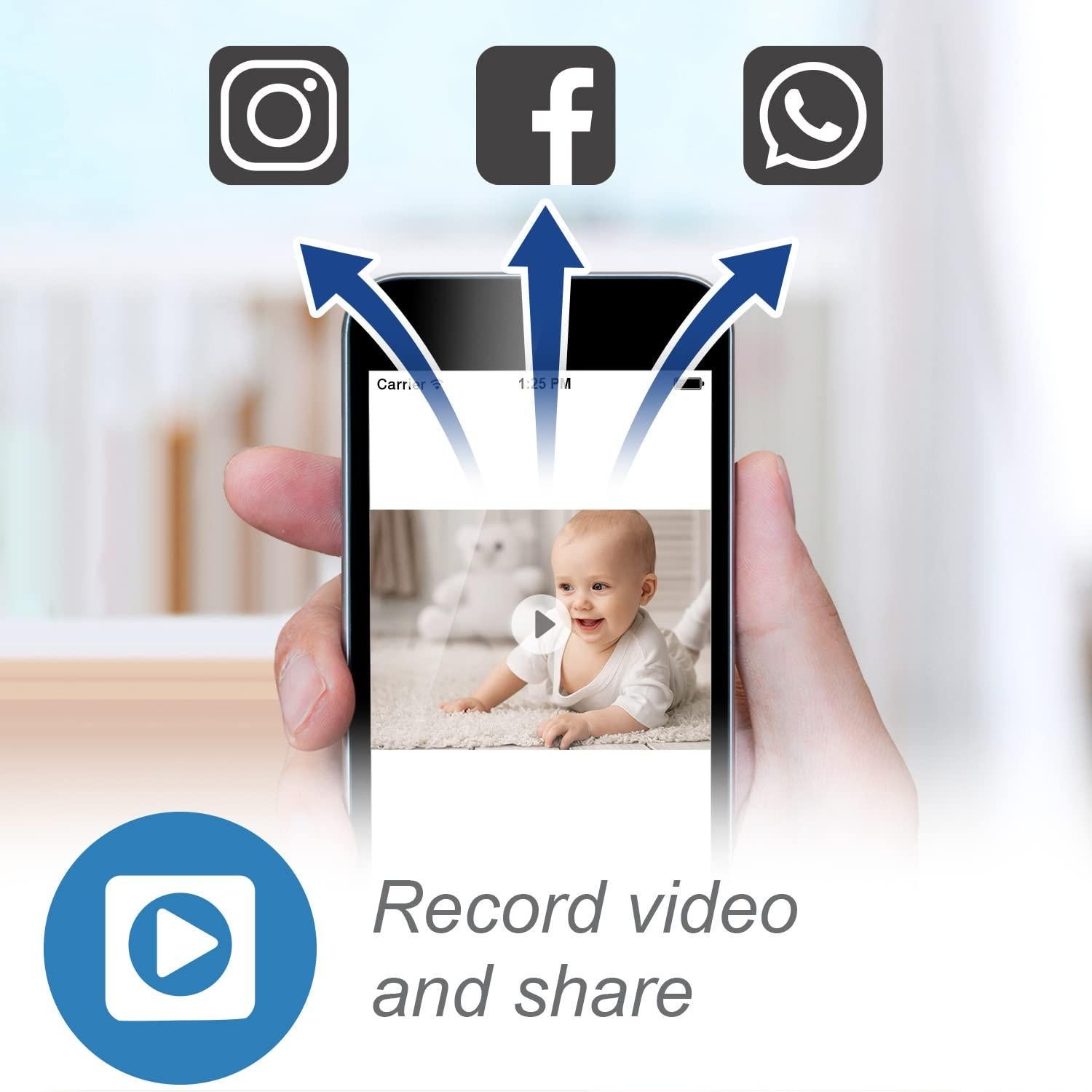 Monitor de Bebé VTech RM7764-2HD WiFi 2 Cámaras 7" HD