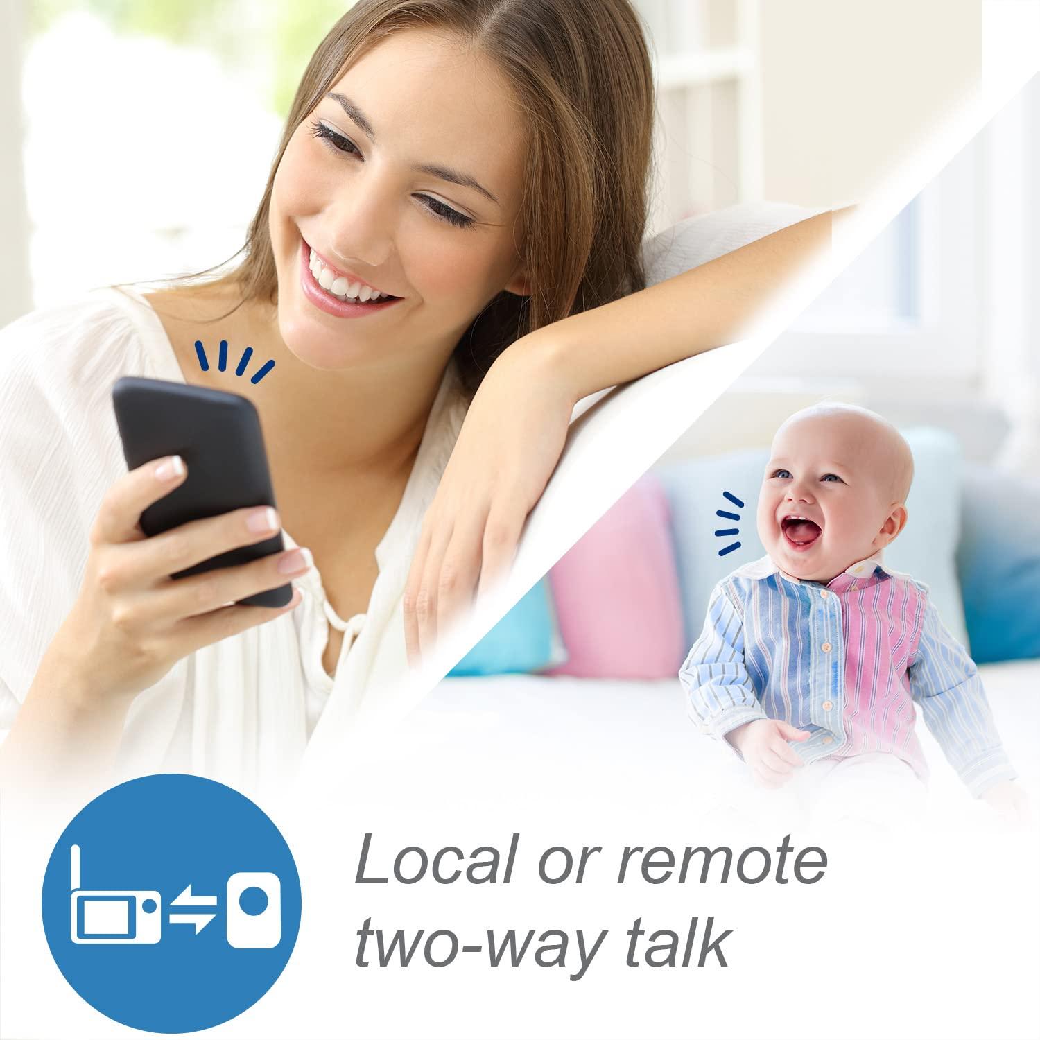 Monitor de Bebé VTech RM7764-2HD WiFi 2 Cámaras 7" HD