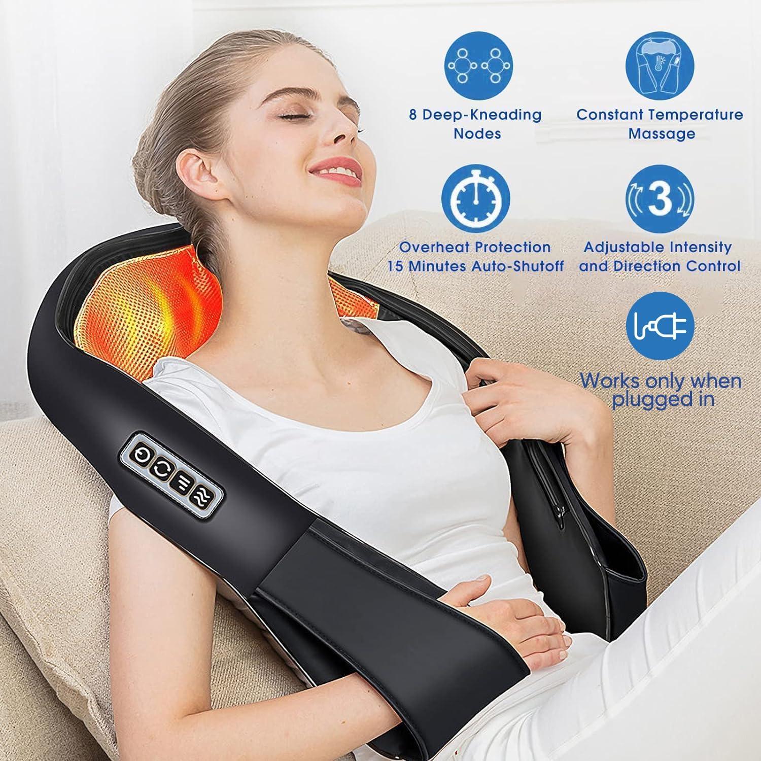 Masajeador Shiatsu AERLANG para Espalda y Cuello con Calor