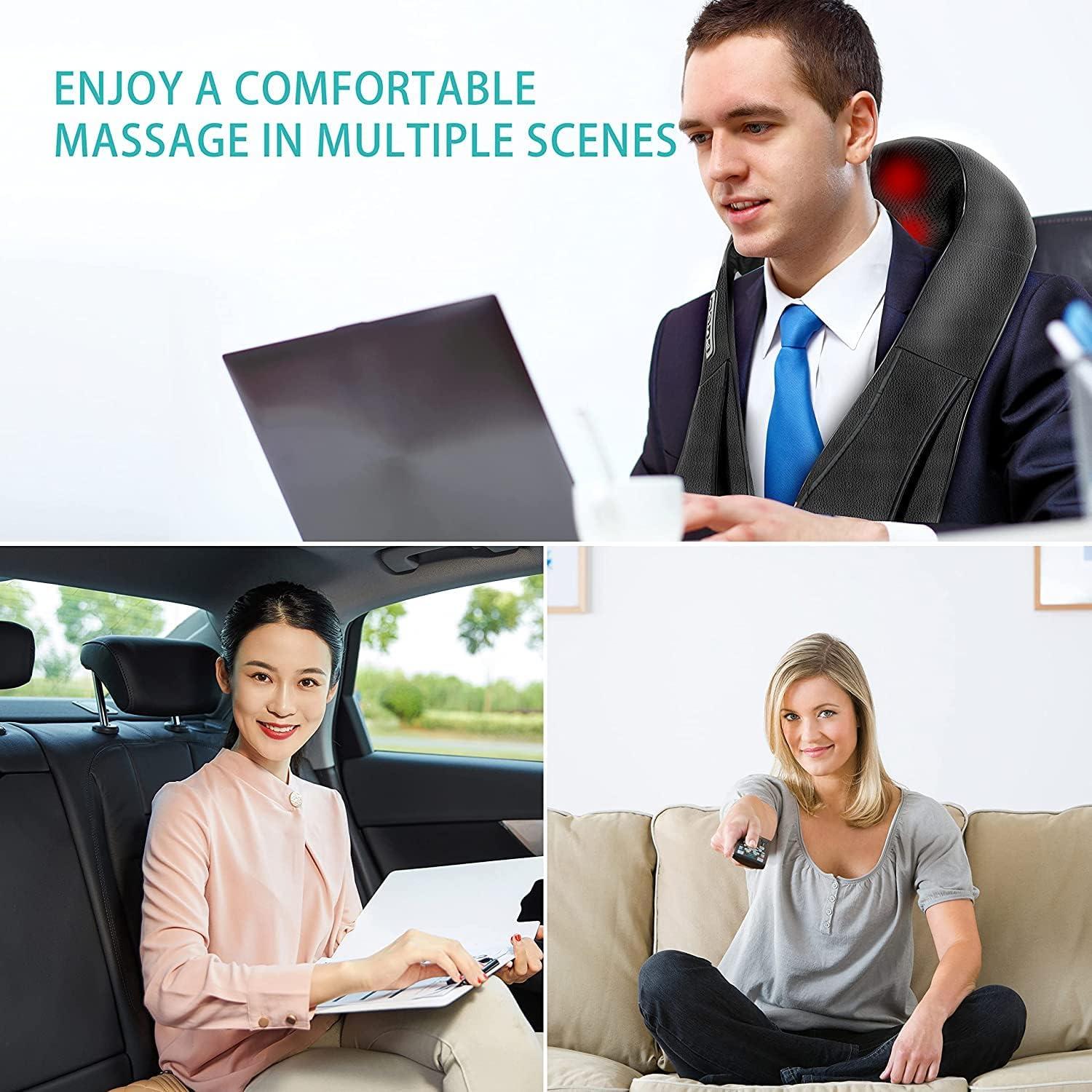 Masajeador Shiatsu AERLANG para Espalda y Cuello con Calor