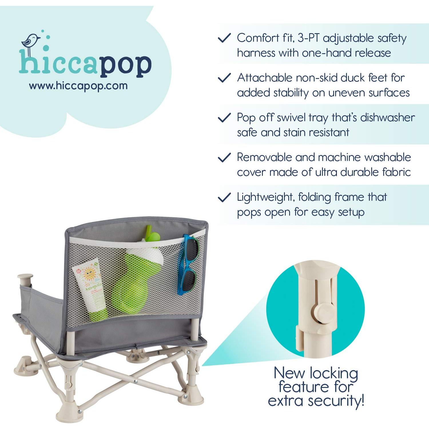 Asiento Elevador Hiccapop OmniBoost Plegable para Bebé