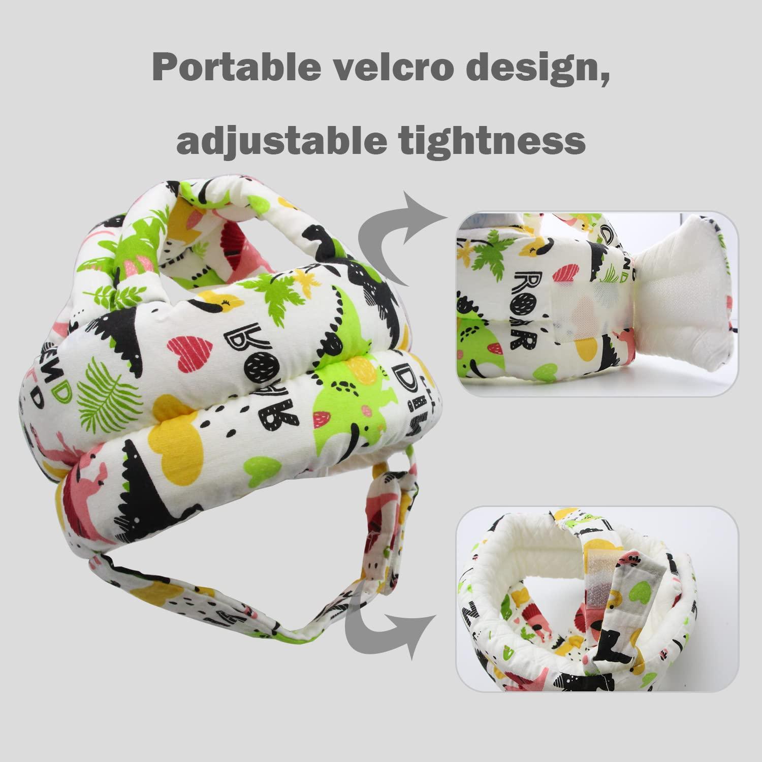 Casco Protector para Bebé Reflyaway Dinosaurio C Ajustable