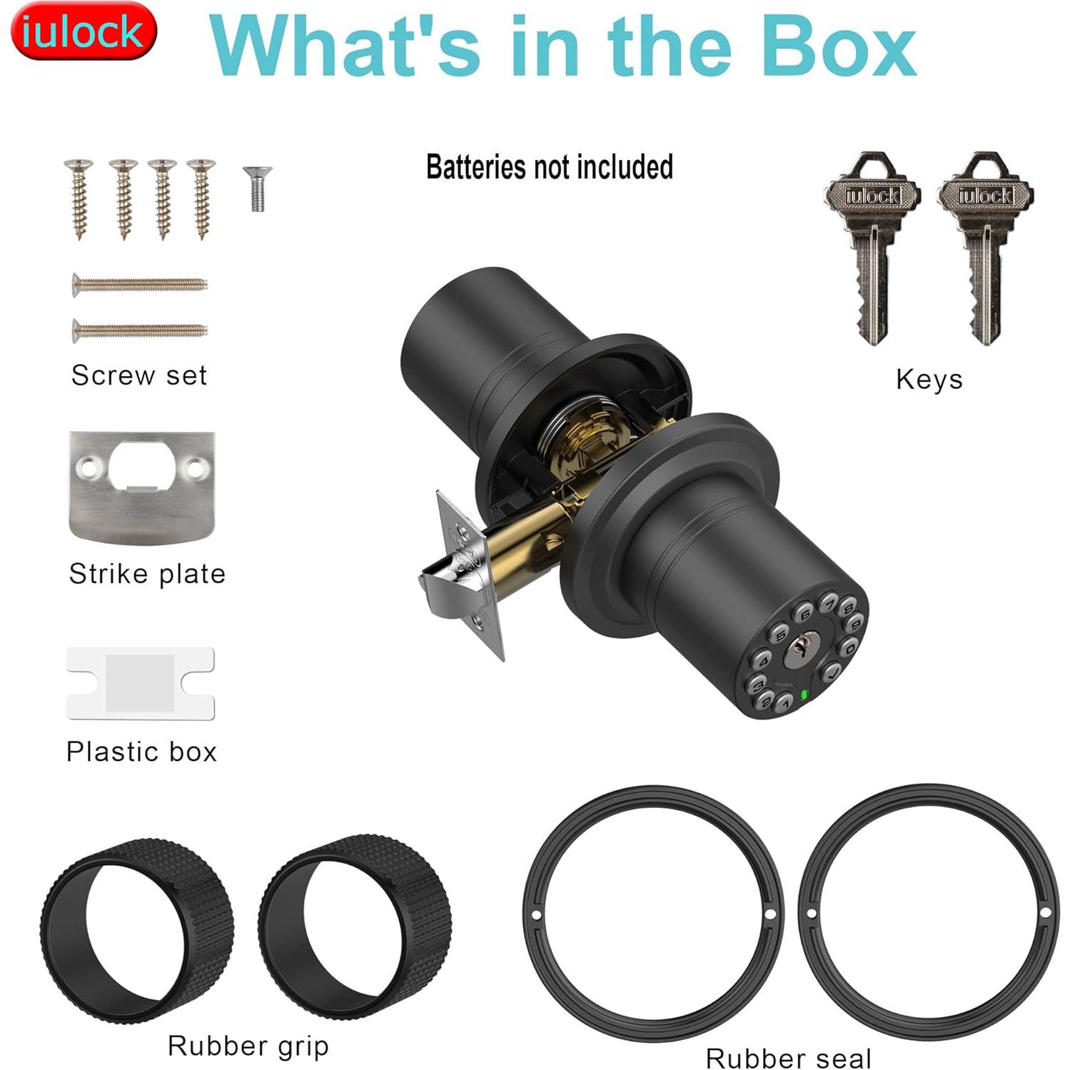 Cerradura Inteligente IULOCK IU-30 con Teclado y 50 Códigos
