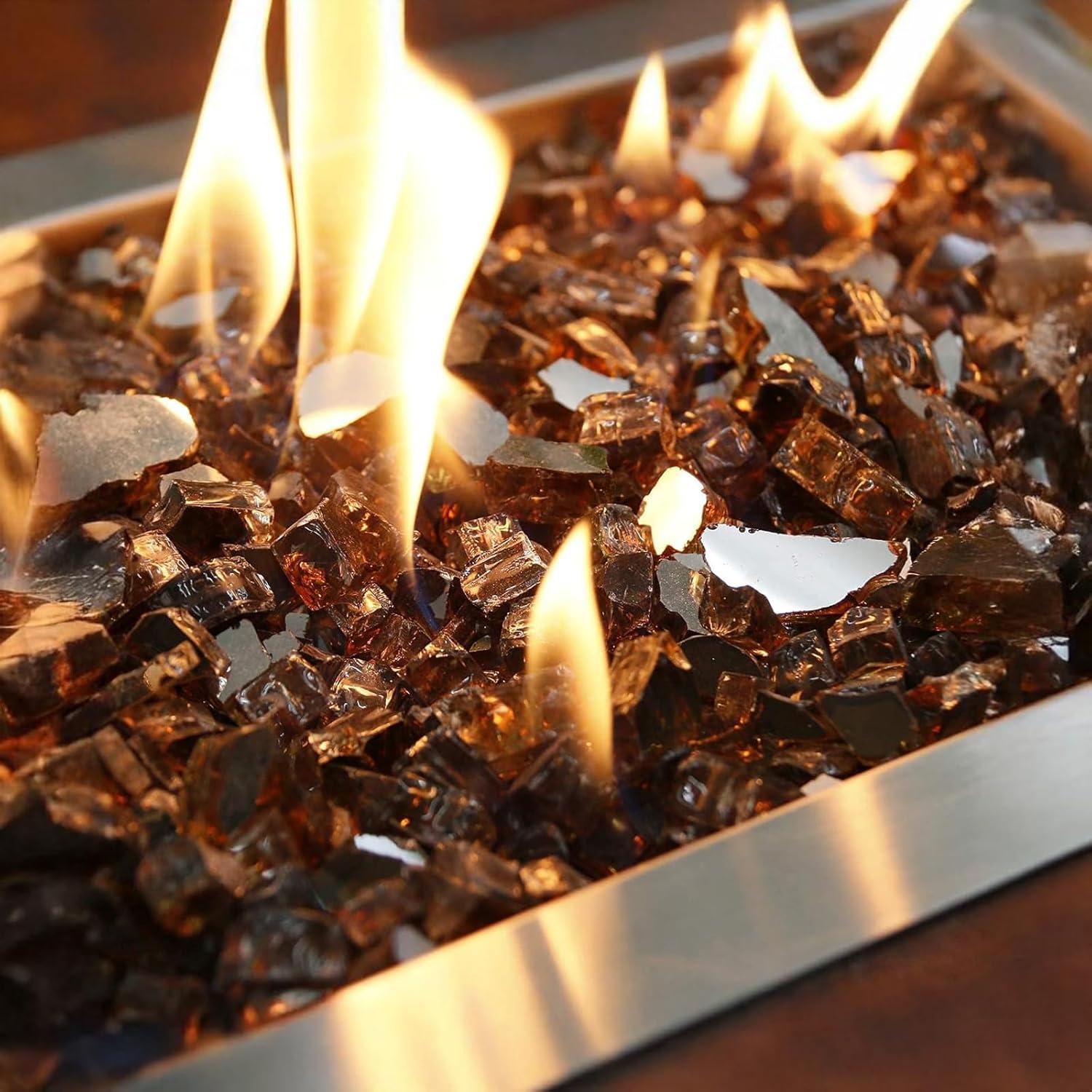 Cristales de Fuego Hisencn 9,07 kg Cobre 1/2" para Fogatas