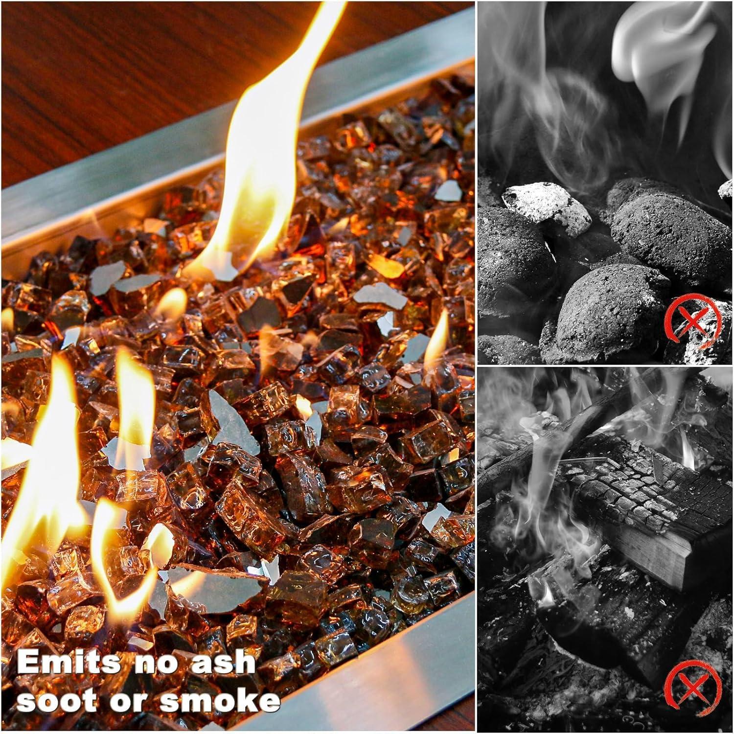 Cristales de Fuego Hisencn 9,07 kg Cobre 1/2" para Fogatas