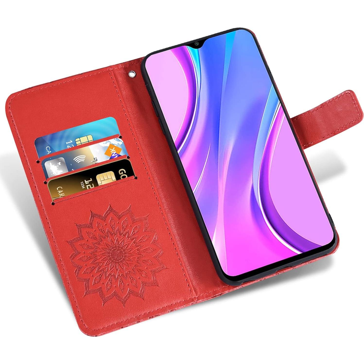 Funda Xiaomi Redmi 9 con soporte y protector de vidrio